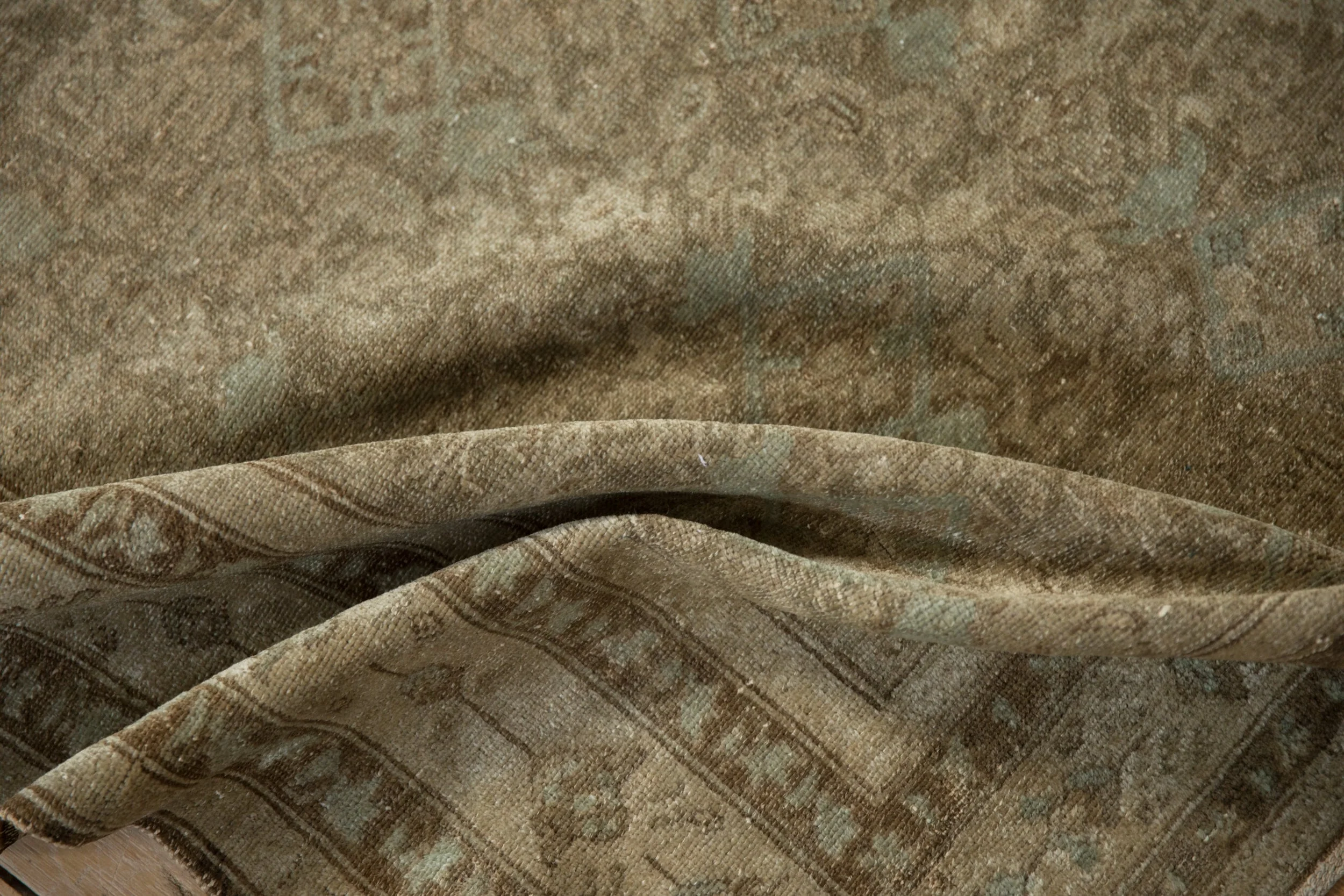 4x6.5 Antique Distressed Malayer Rug - Image 8