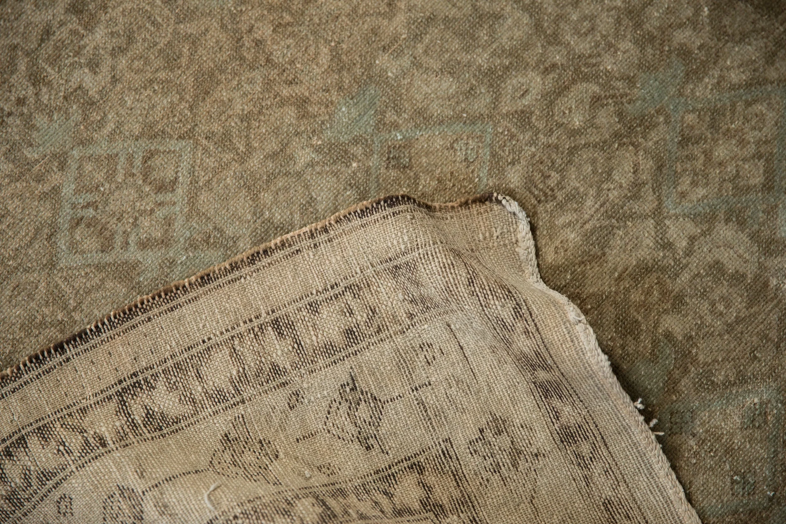 4x6.5 Antique Distressed Malayer Rug - Image 9