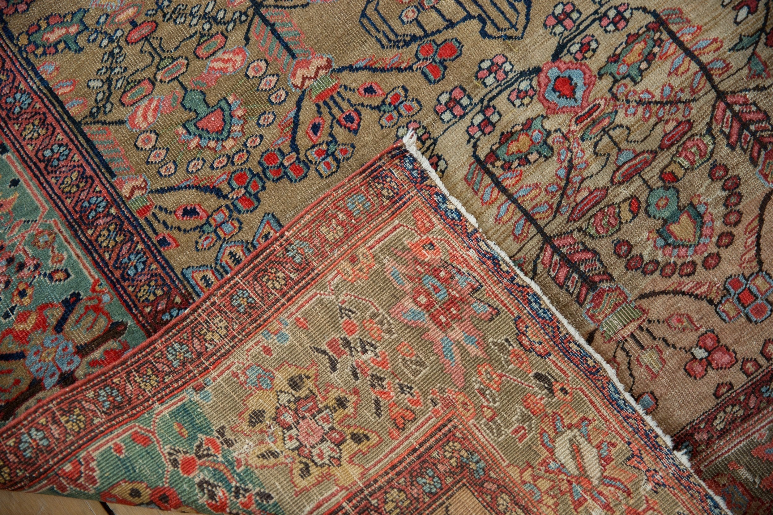 4x6.5 Antique Farahan Sarouk Rug - Image 11