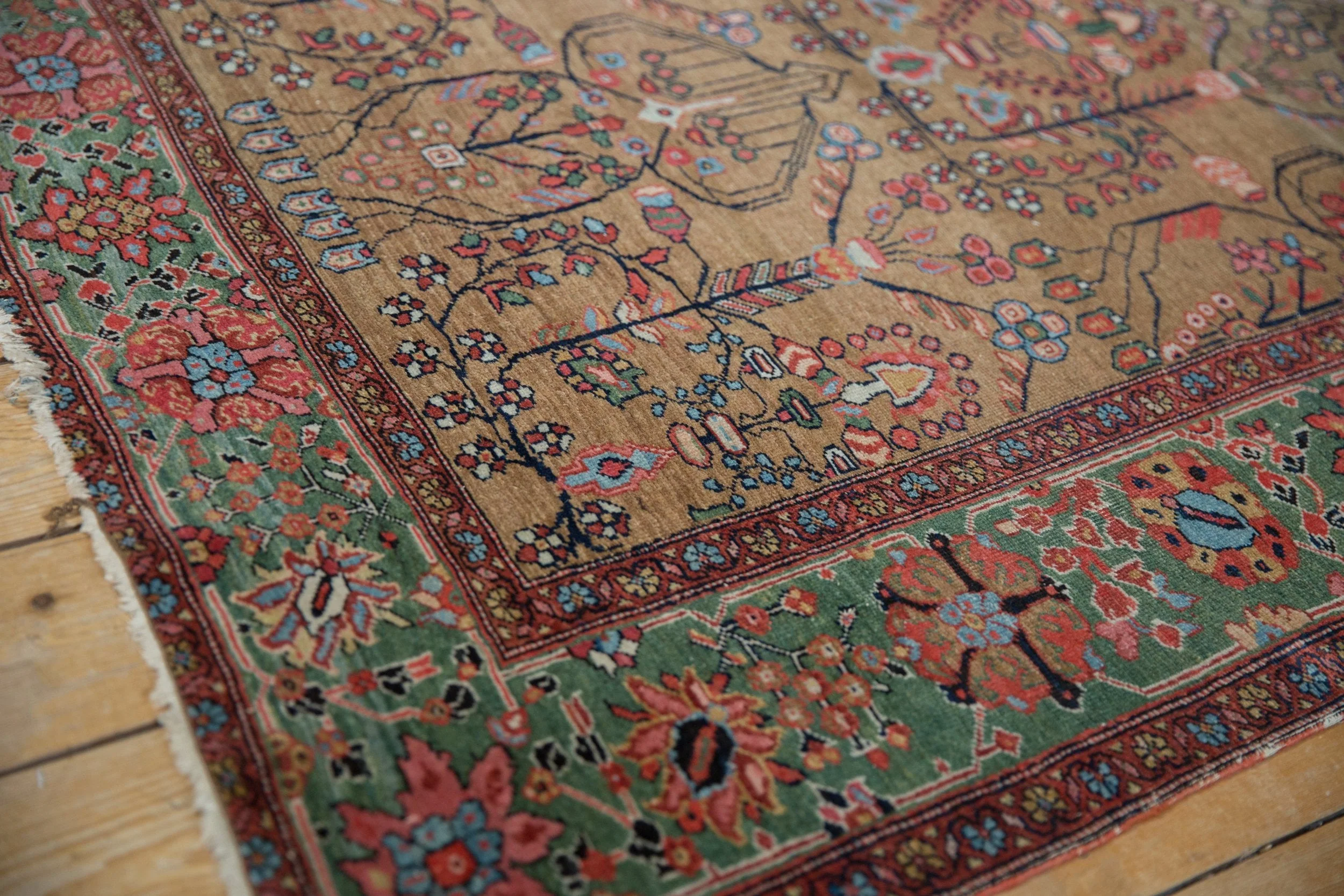 4x6.5 Antique Farahan Sarouk Rug - Image 4