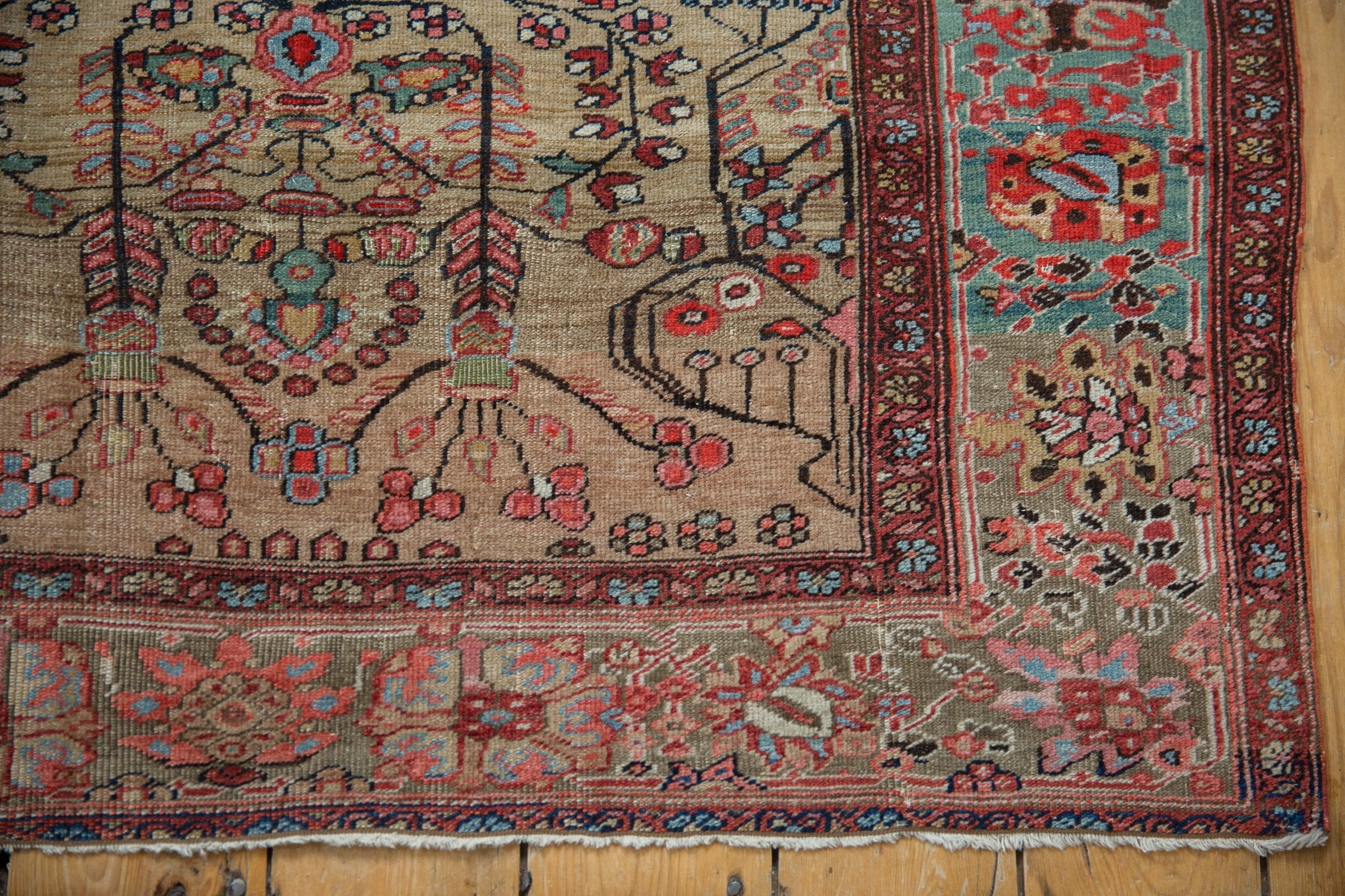 4x6.5 Antique Farahan Sarouk Rug - Image 8