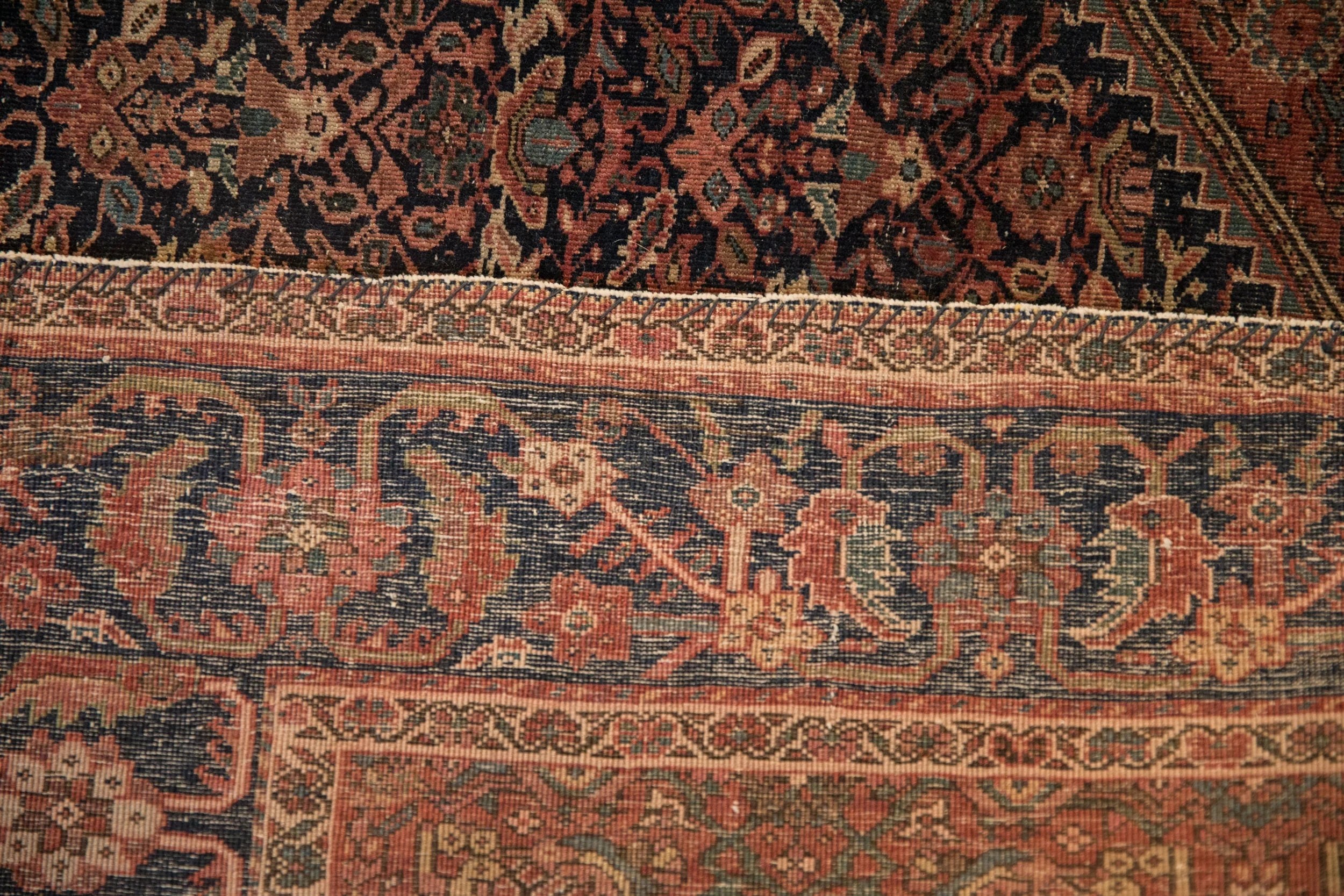 4x6.5 Antique Farahan Sarouk Rug - Image 10