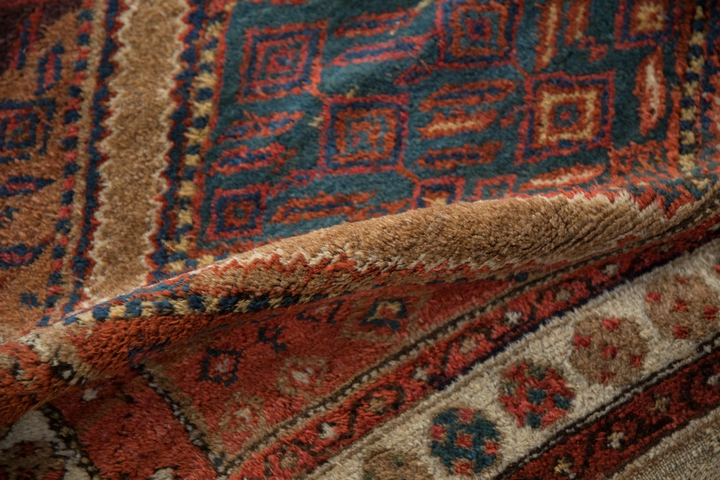 4x6.5 Antique Fine Hamadan Rug - Image 12