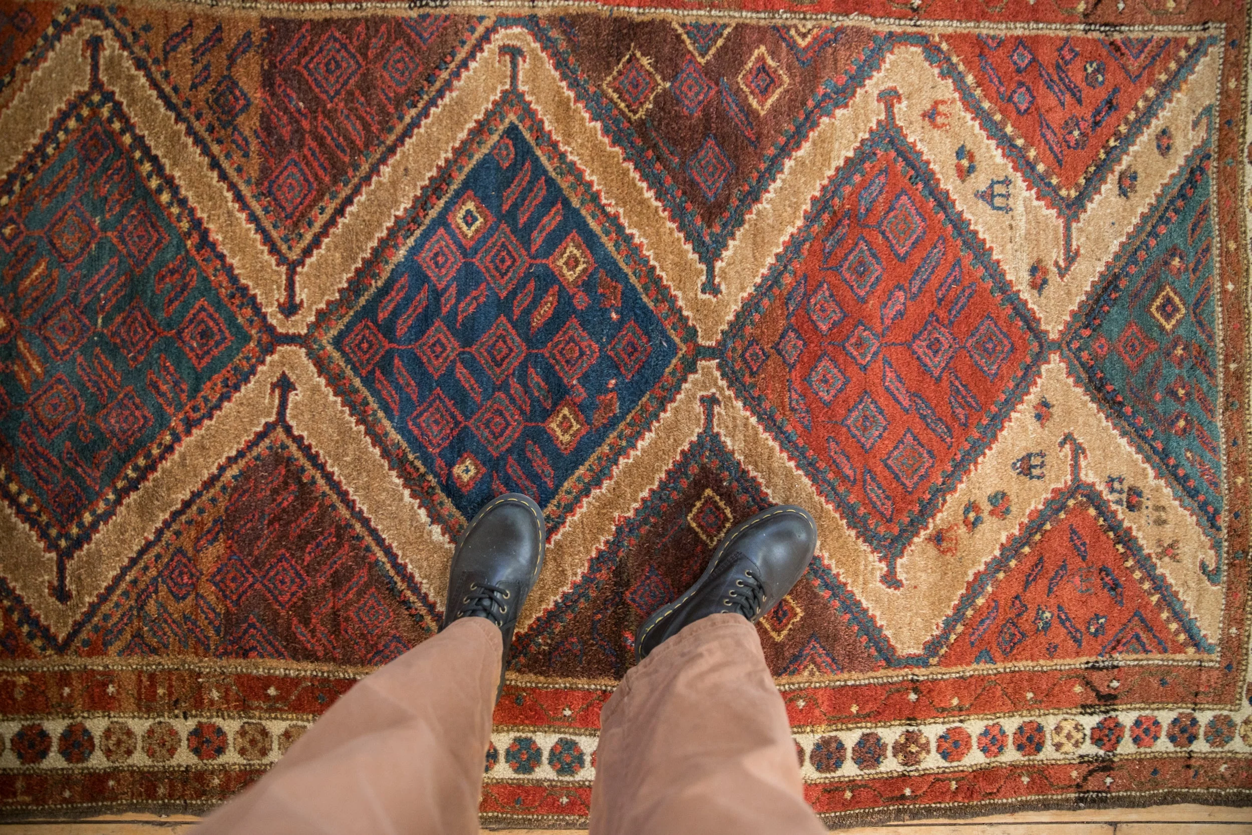 4x6.5 Antique Fine Hamadan Rug - Image 2