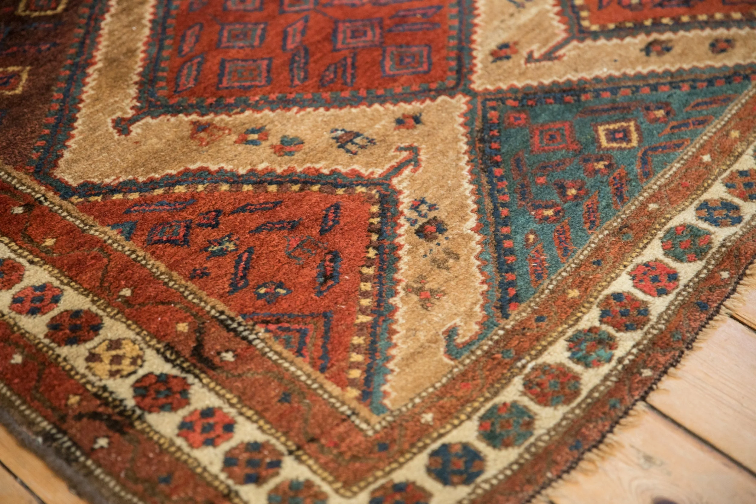 4x6.5 Antique Fine Hamadan Rug - Image 5