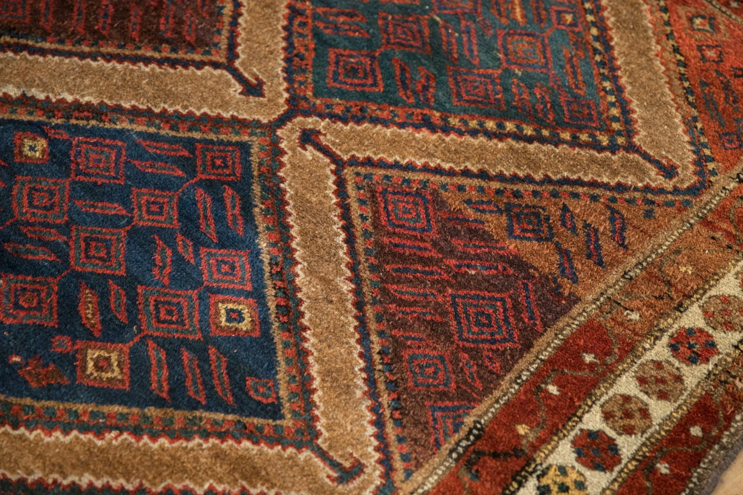 4x6.5 Antique Fine Hamadan Rug - Image 8
