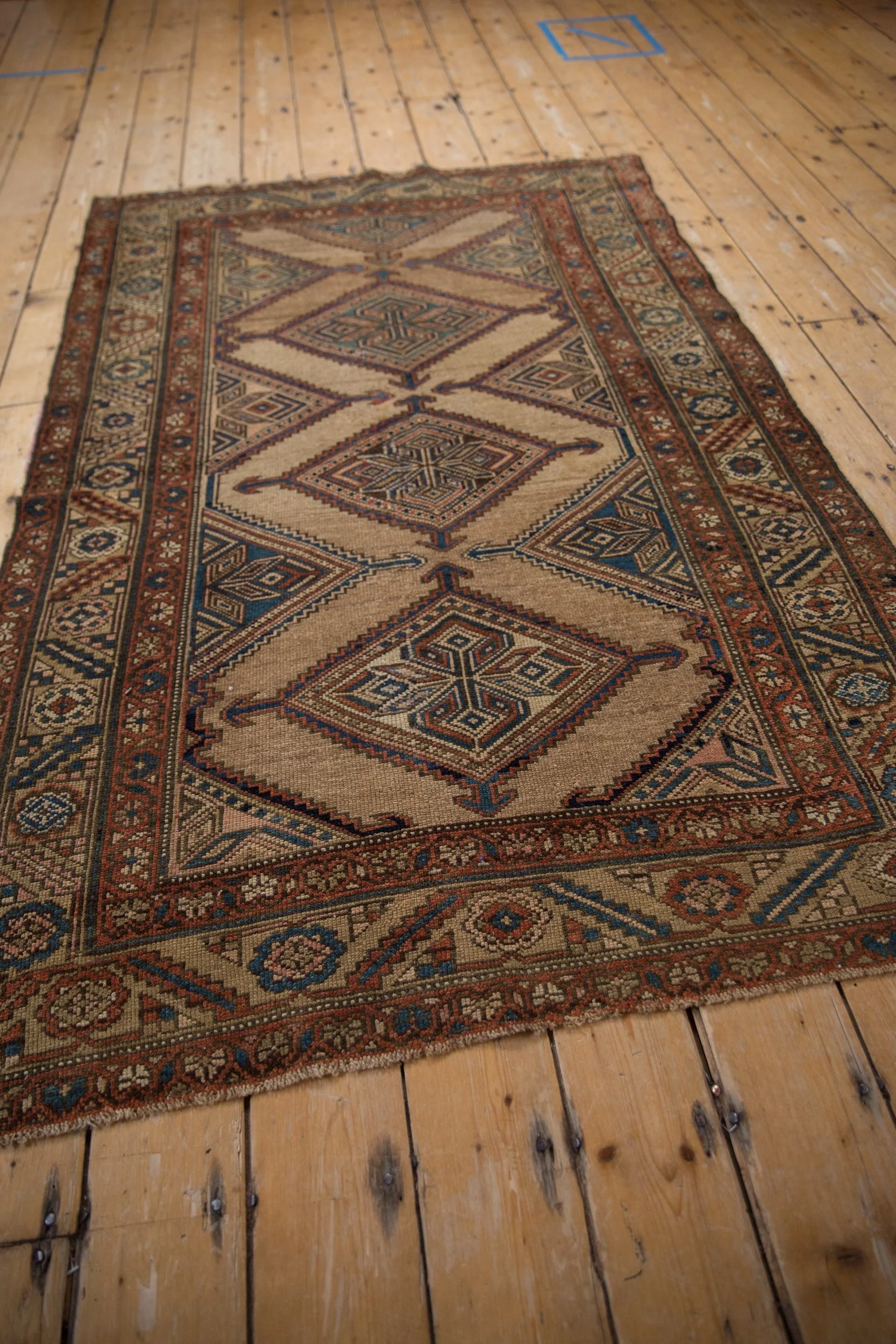 4x6.5 Antique Fine Kurd Rug - Image 7