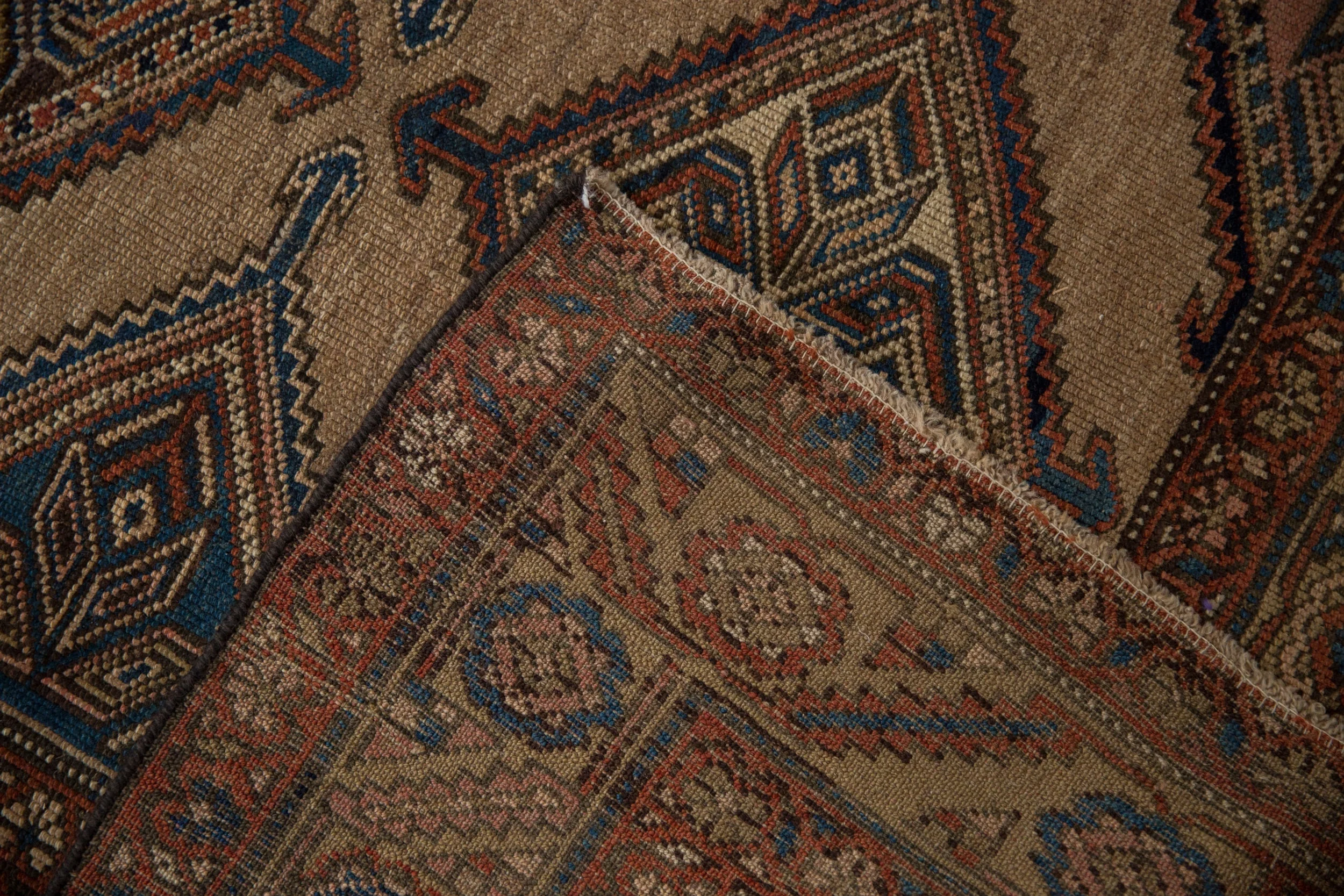 4x6.5 Antique Fine Kurd Rug - Image 9