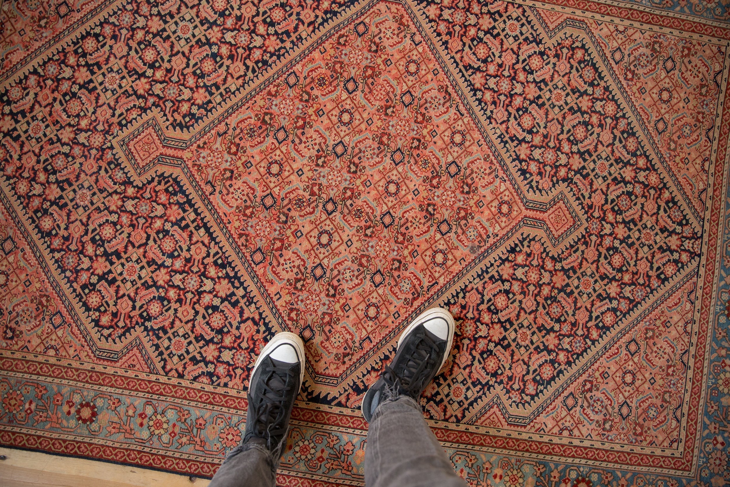 4x6.5 Antique Fine Malayer Rug - Image 2