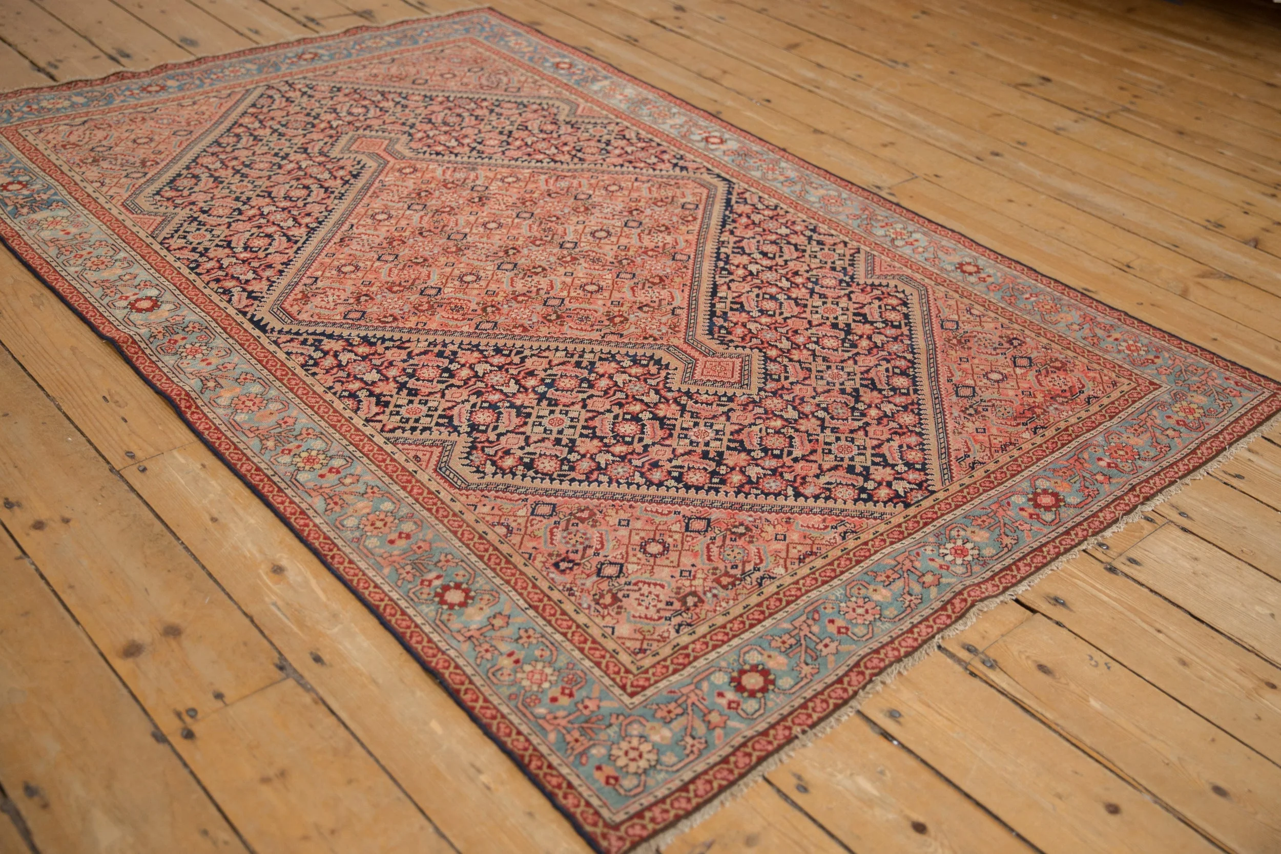 4x6.5 Antique Fine Malayer Rug - Image 4