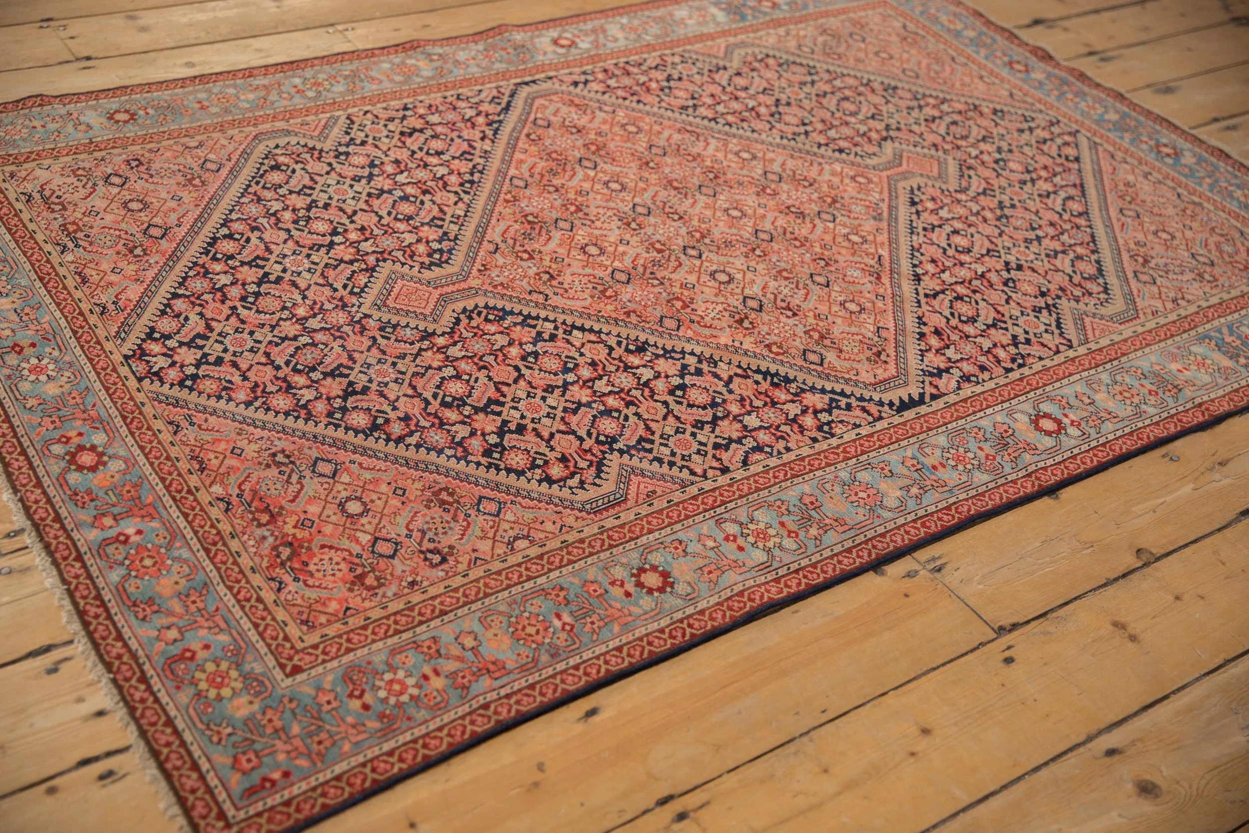 4x6.5 Antique Fine Malayer Rug - Image 5