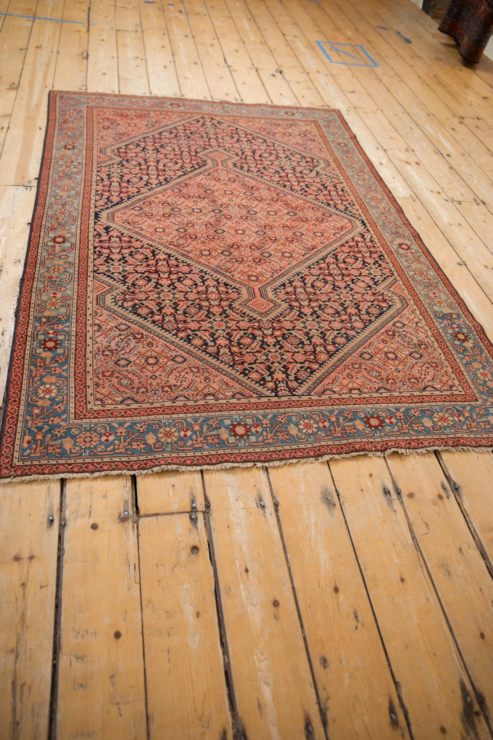 4x6.5 Antique Fine Malayer Rug - Image 6