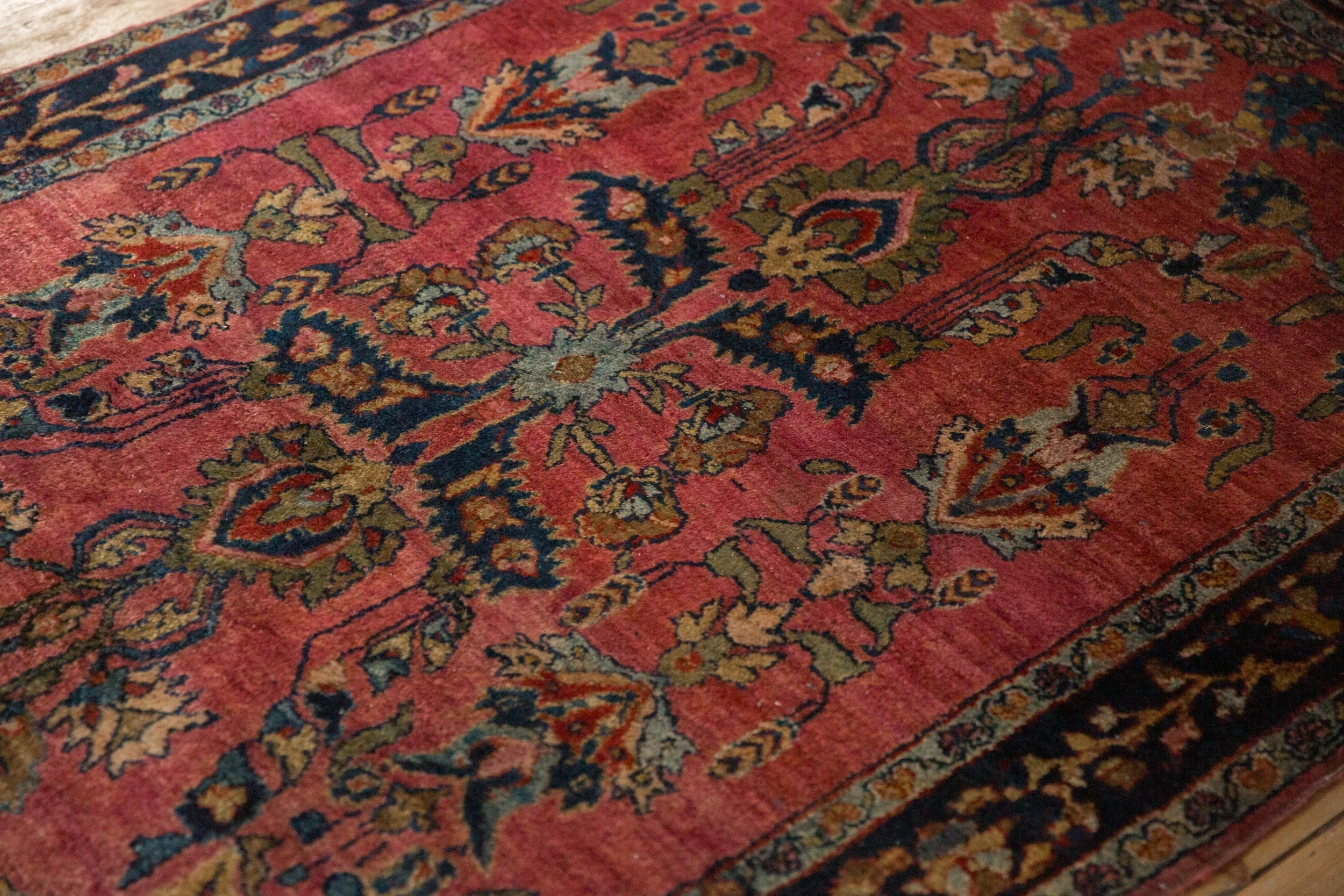4x6.5 Antique Fine Sarouk Rug - Image 7