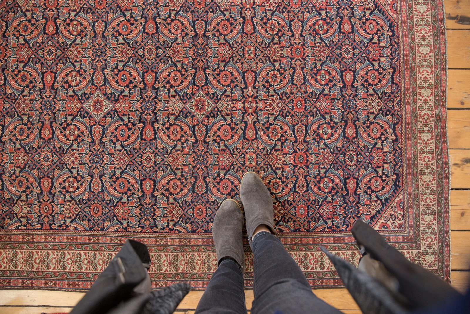 4x6.5 Antique Mission Malayer Rug - Image 2