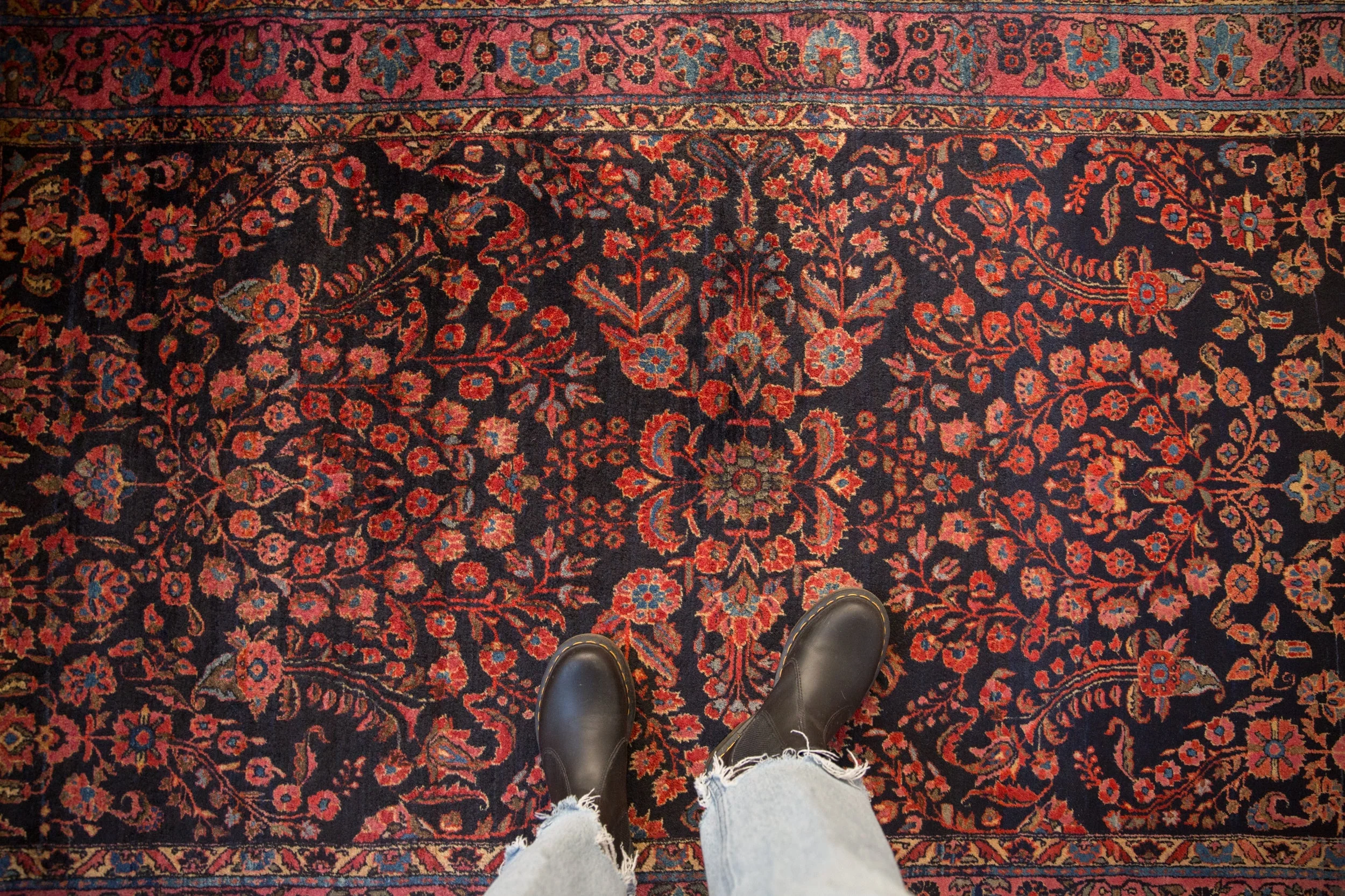 4x6.5 Antique Mohajeran Sarouk Rug - Image 2