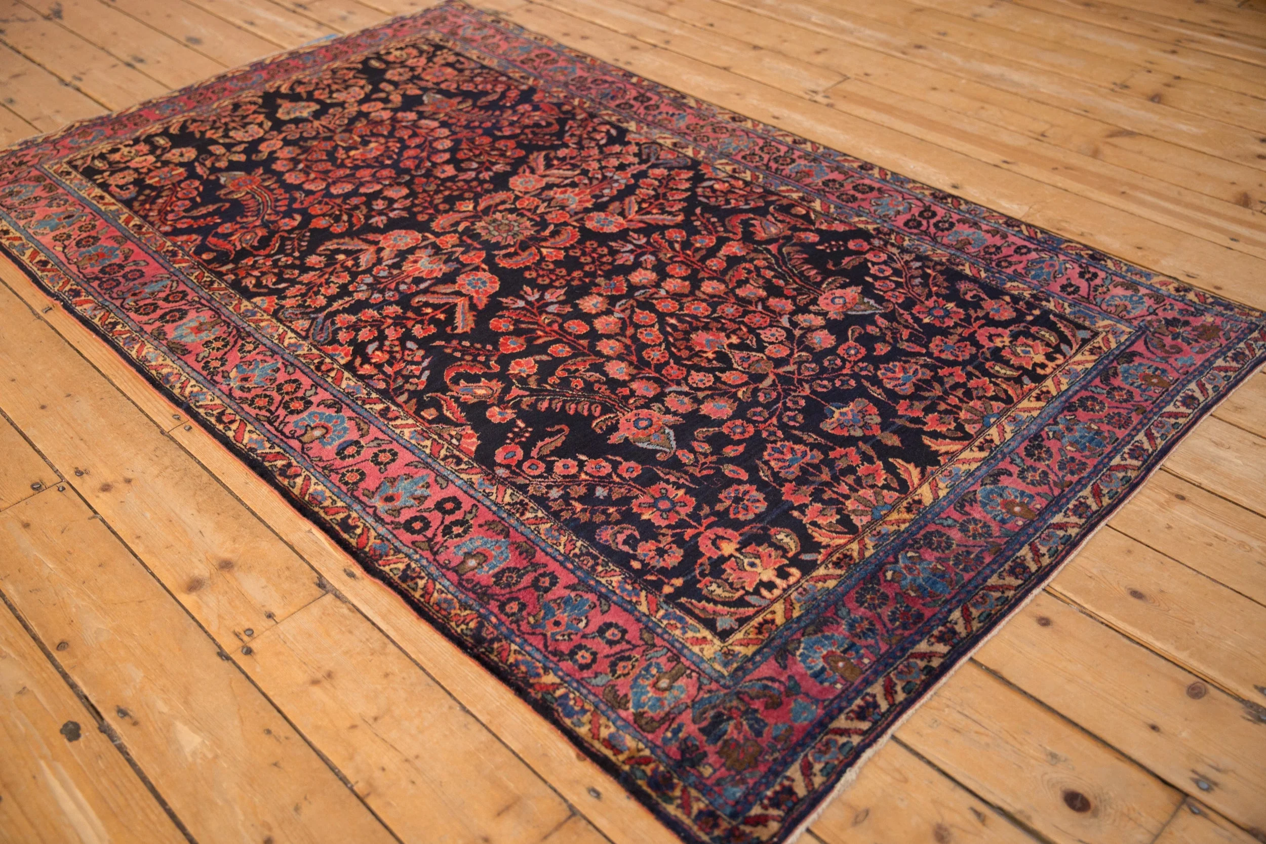 4x6.5 Antique Mohajeran Sarouk Rug - Image 3