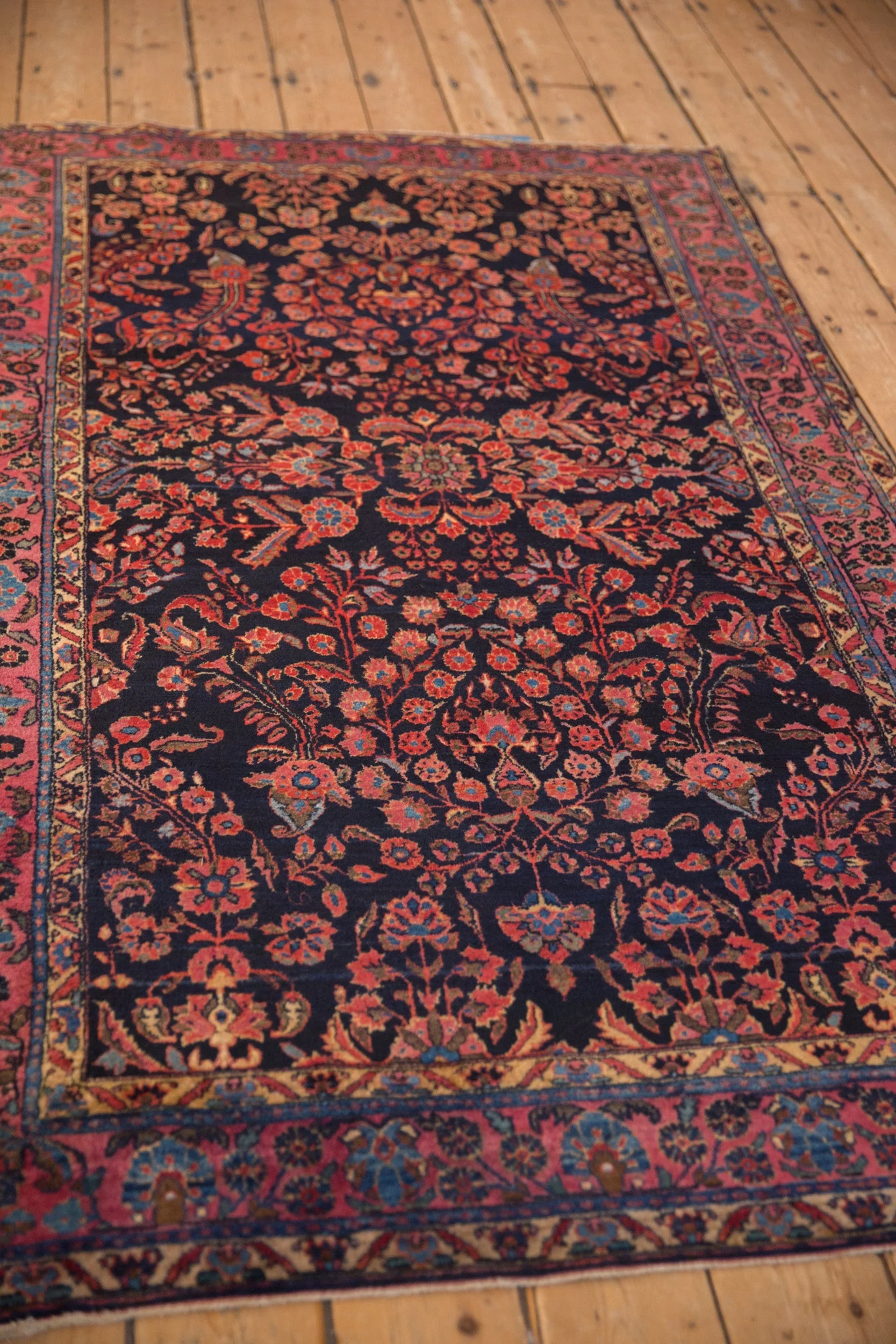 4x6.5 Antique Mohajeran Sarouk Rug - Image 4