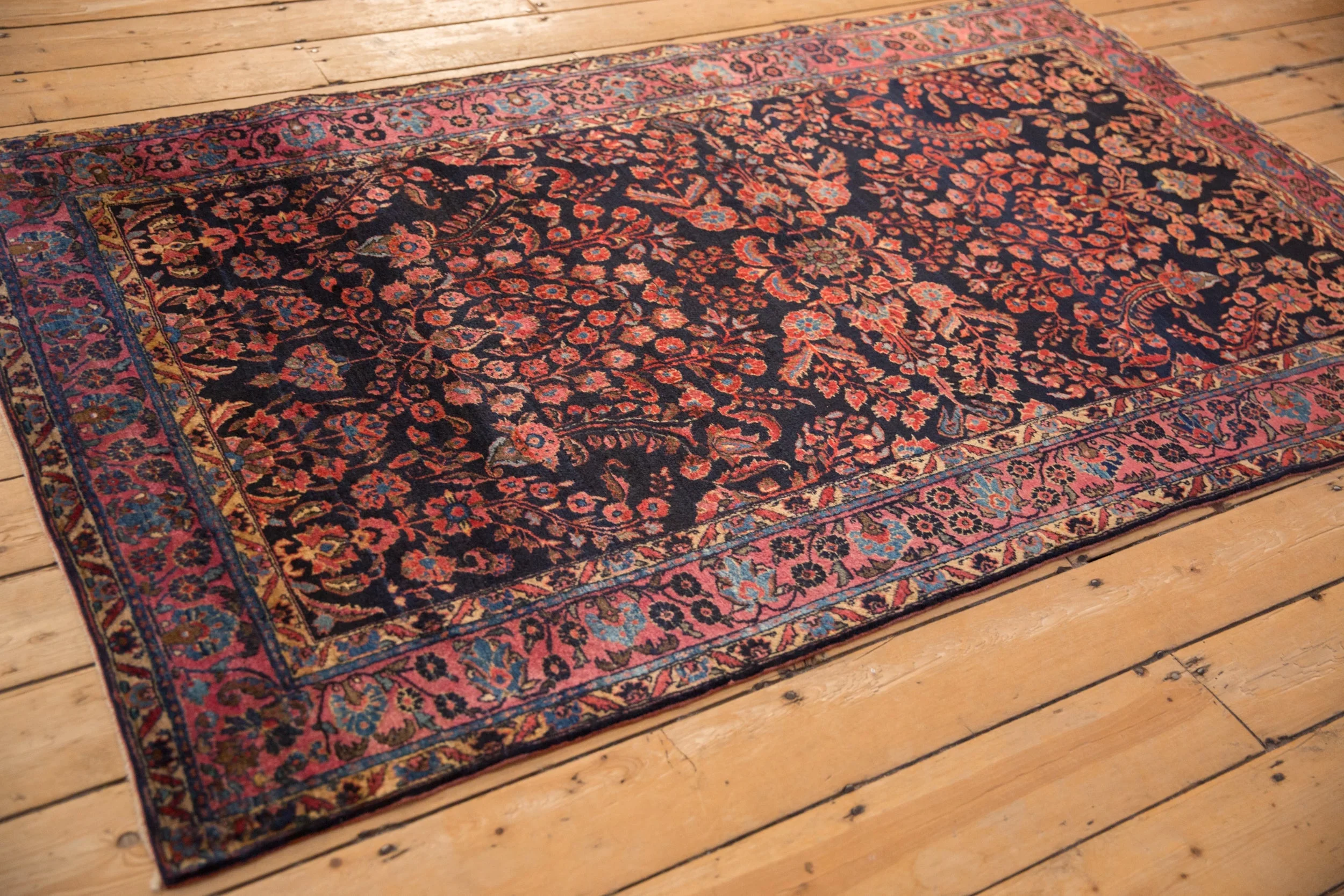 4x6.5 Antique Mohajeran Sarouk Rug - Image 5
