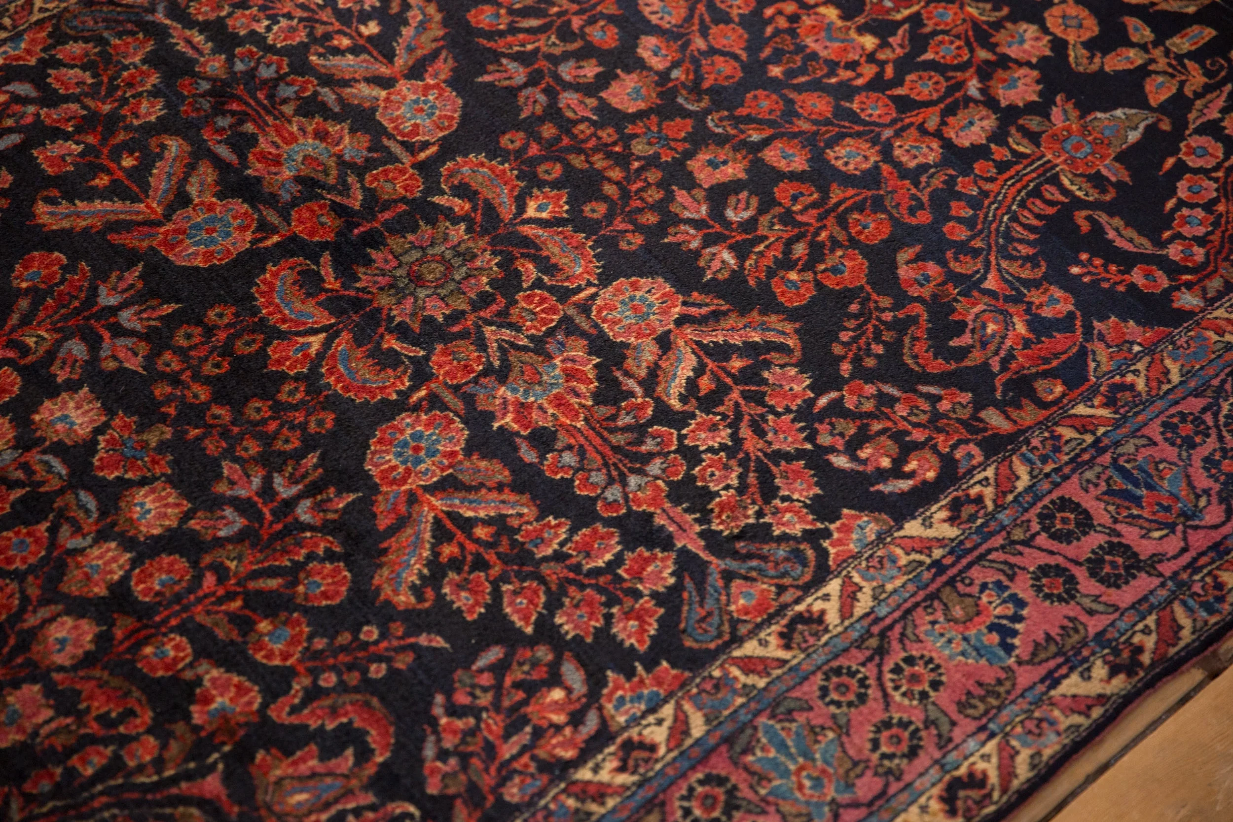 4x6.5 Antique Mohajeran Sarouk Rug - Image 6