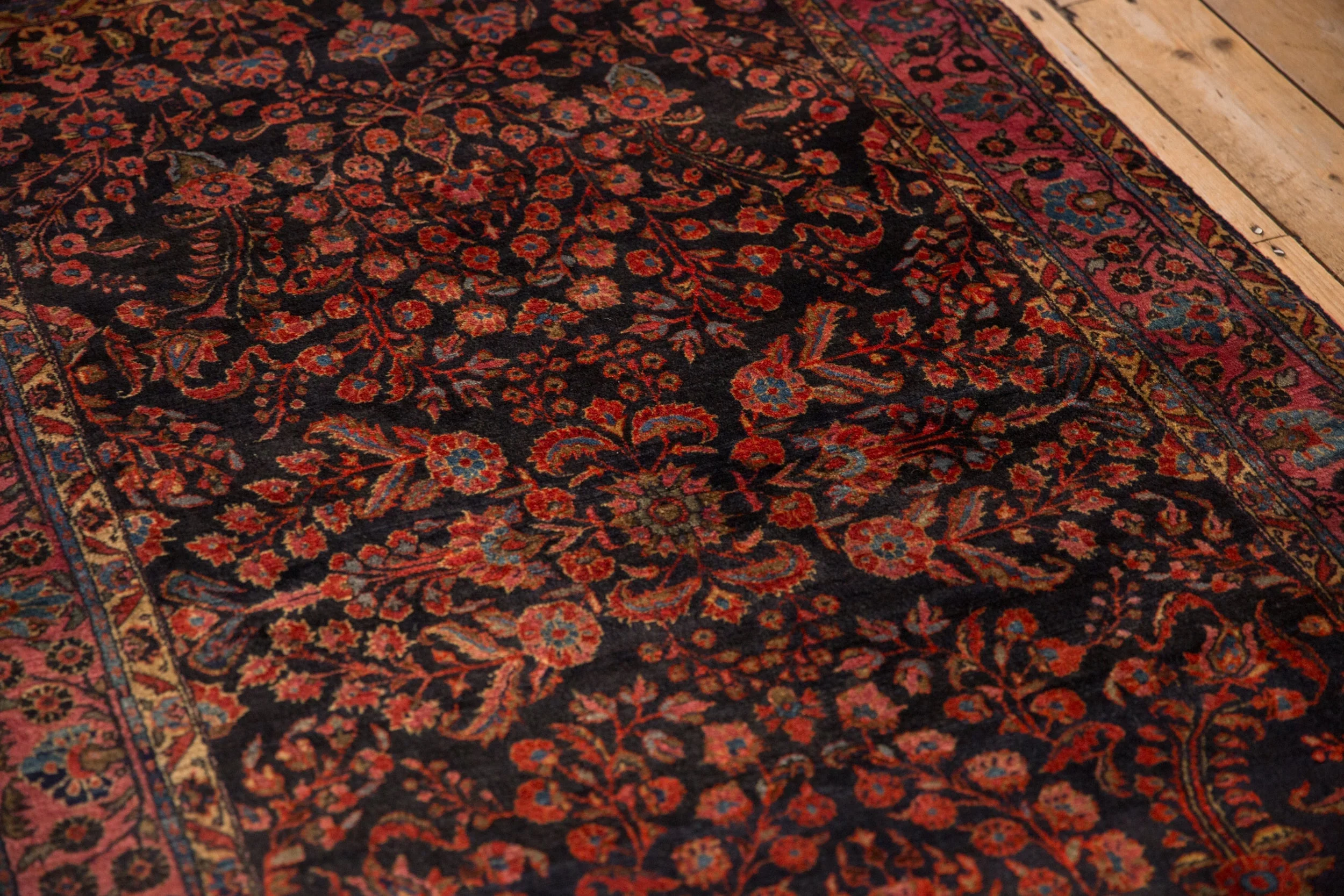 4x6.5 Antique Mohajeran Sarouk Rug - Image 9