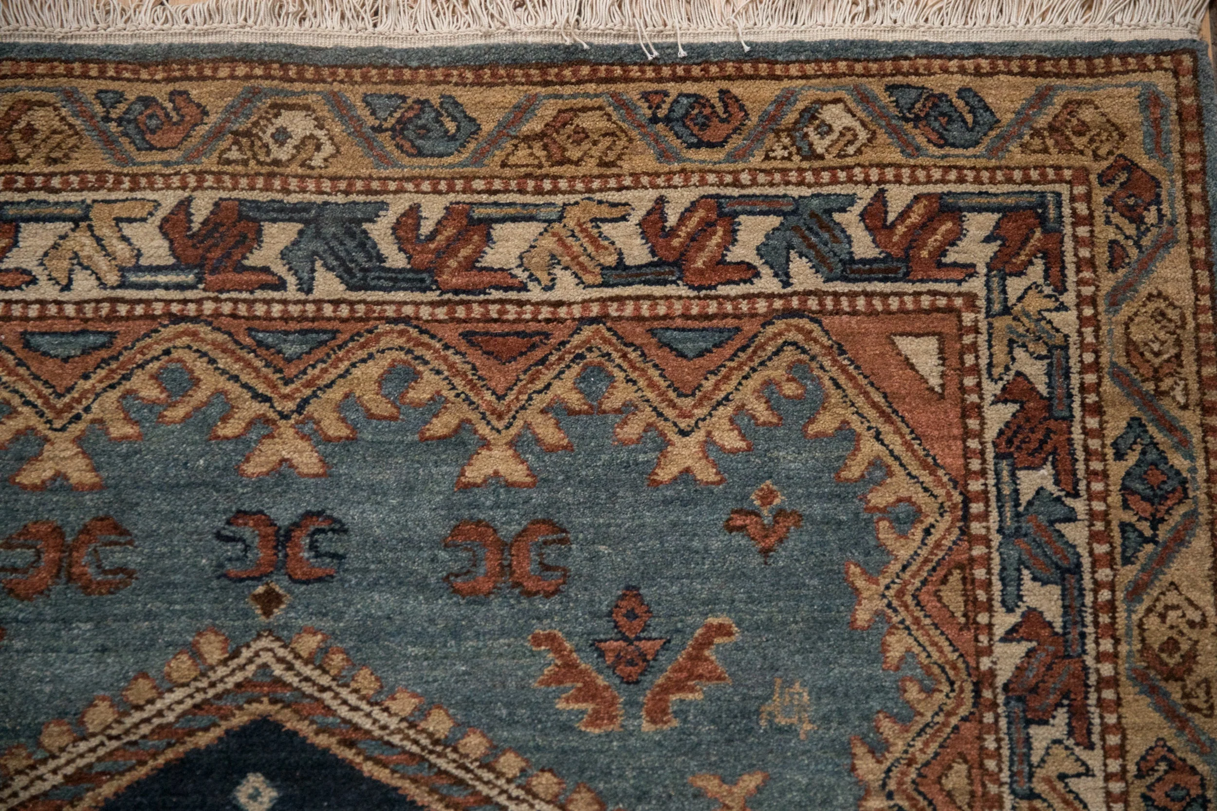 4x6.5 Vintage Armenian Hamadan Design Rug - Image 3