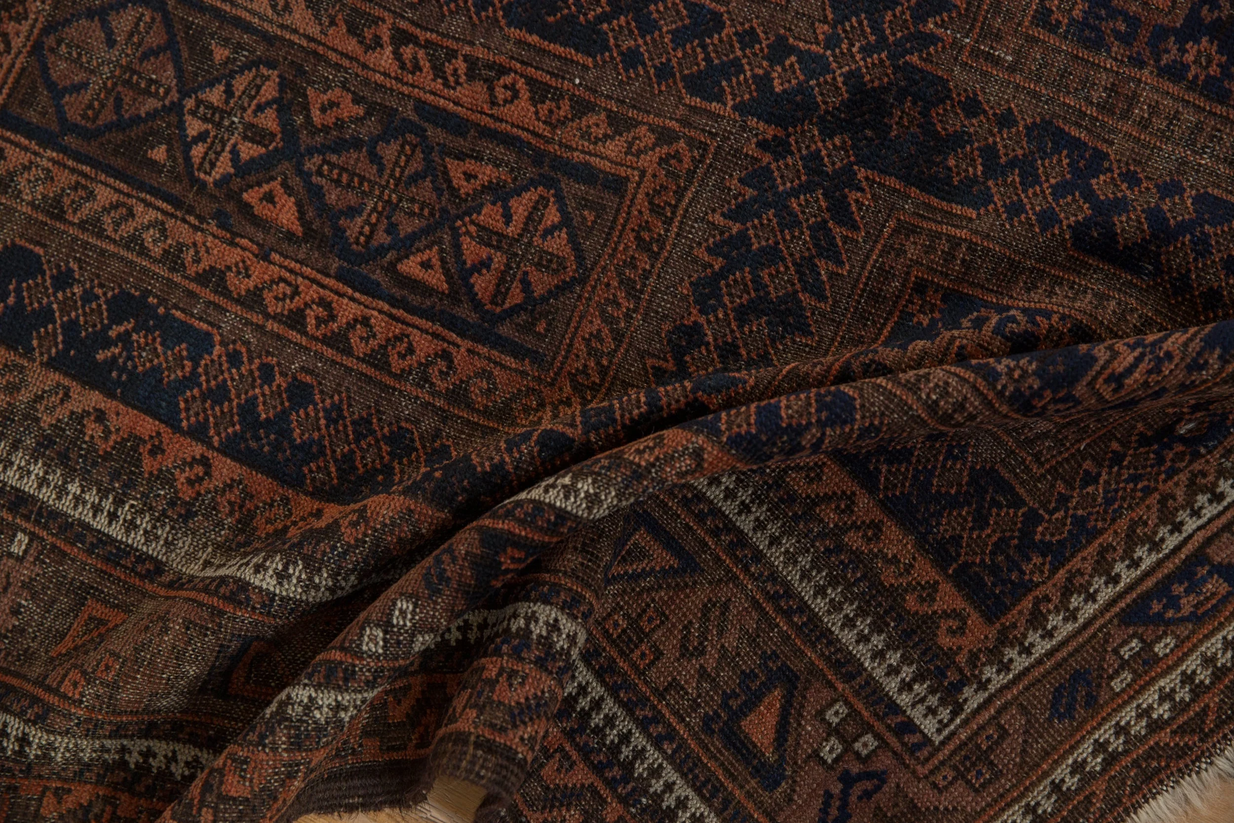 4x6.5 Vintage Belouch Rug - Image 10