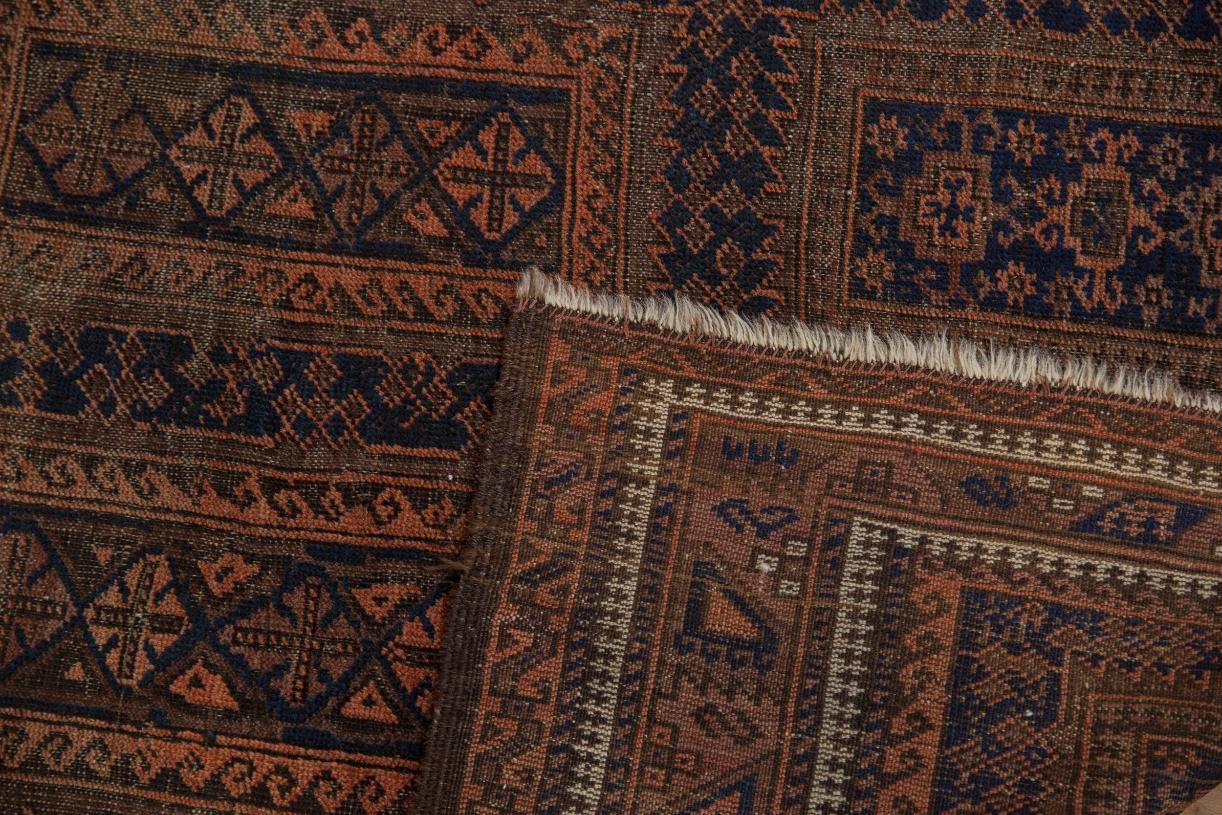 4x6.5 Vintage Belouch Rug - Image 11