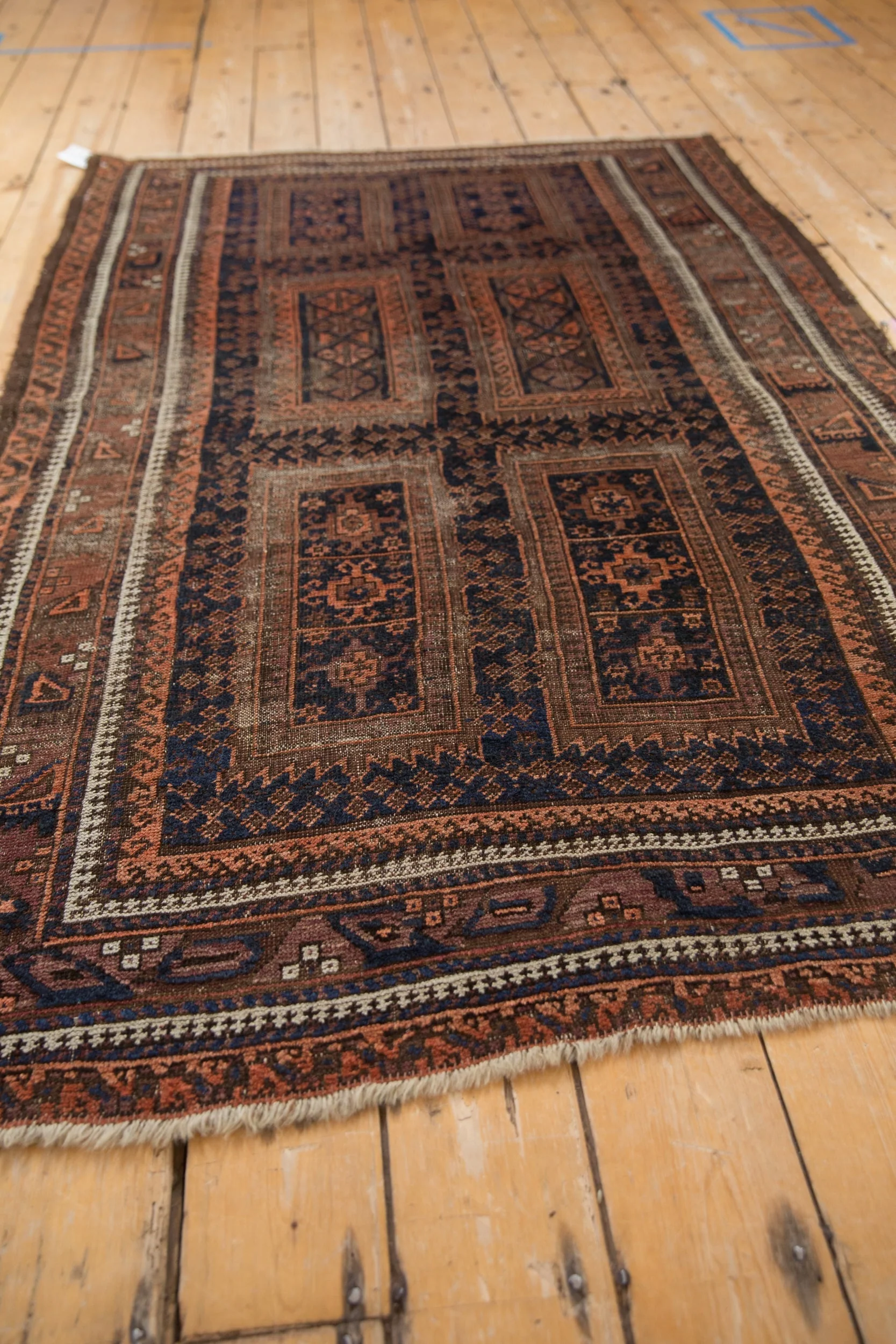 4x6.5 Vintage Belouch Rug - Image 4