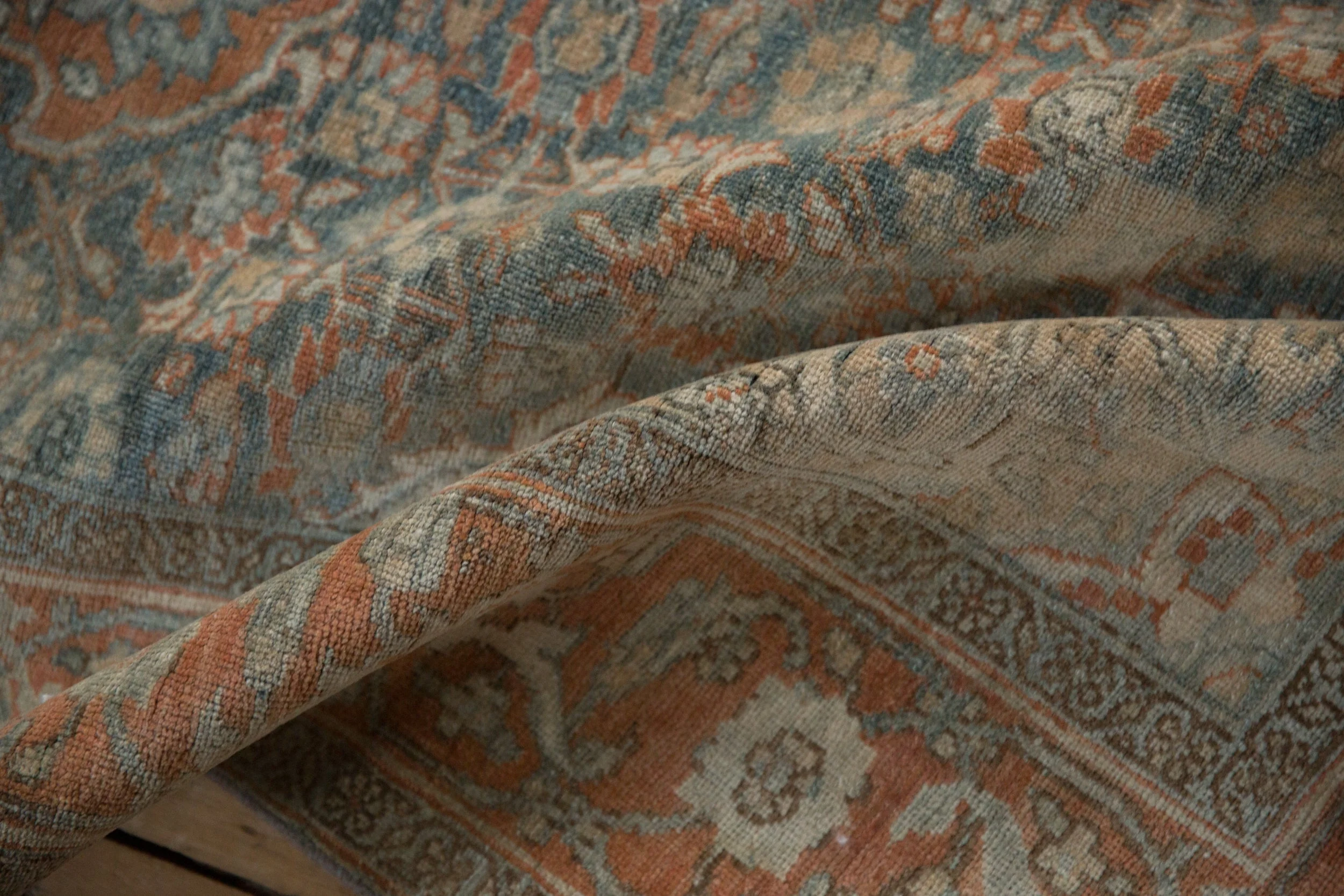 4x6.5 Vintage Distressed Bijar Rug - Image 10
