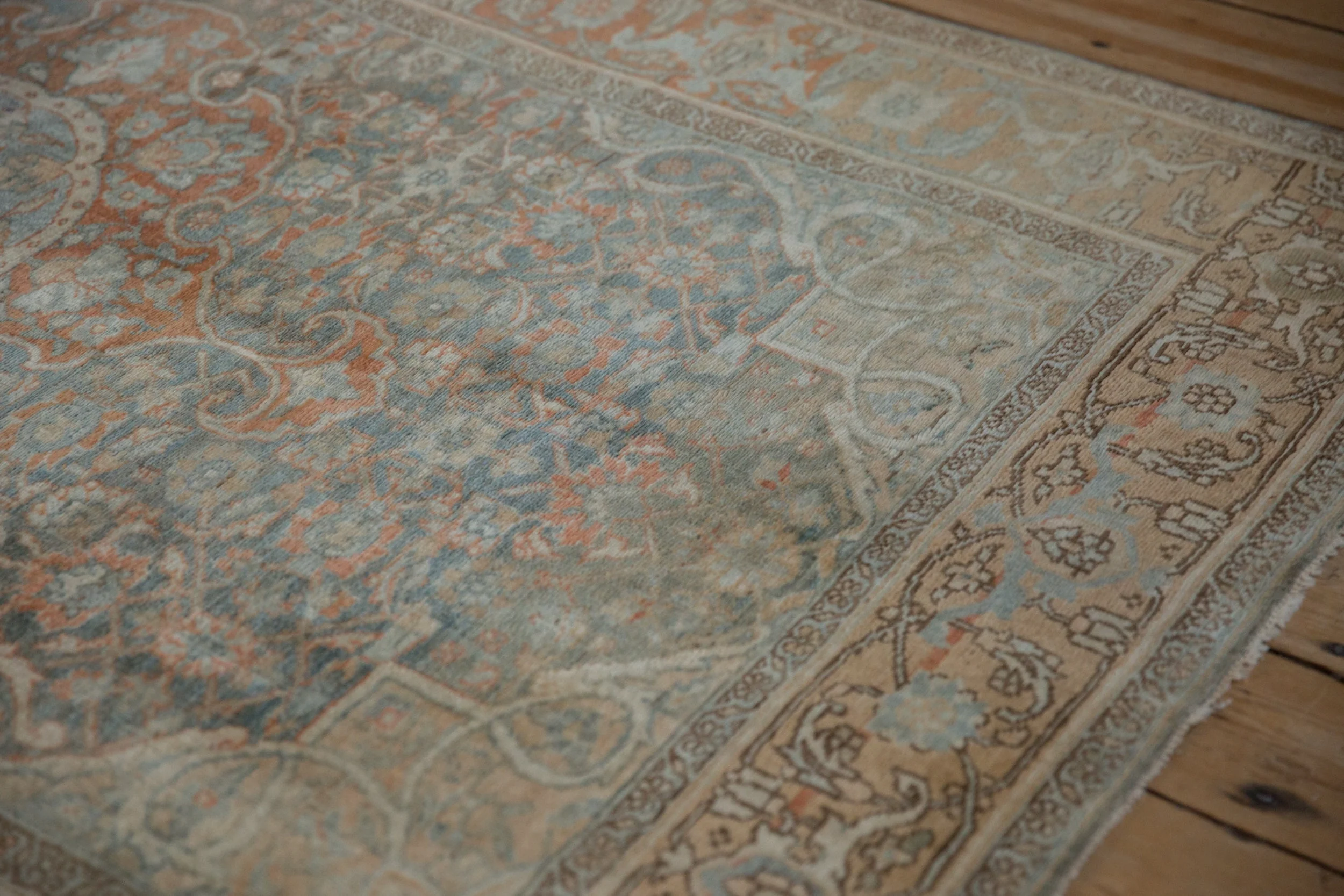 4x6.5 Vintage Distressed Bijar Rug - Image 5