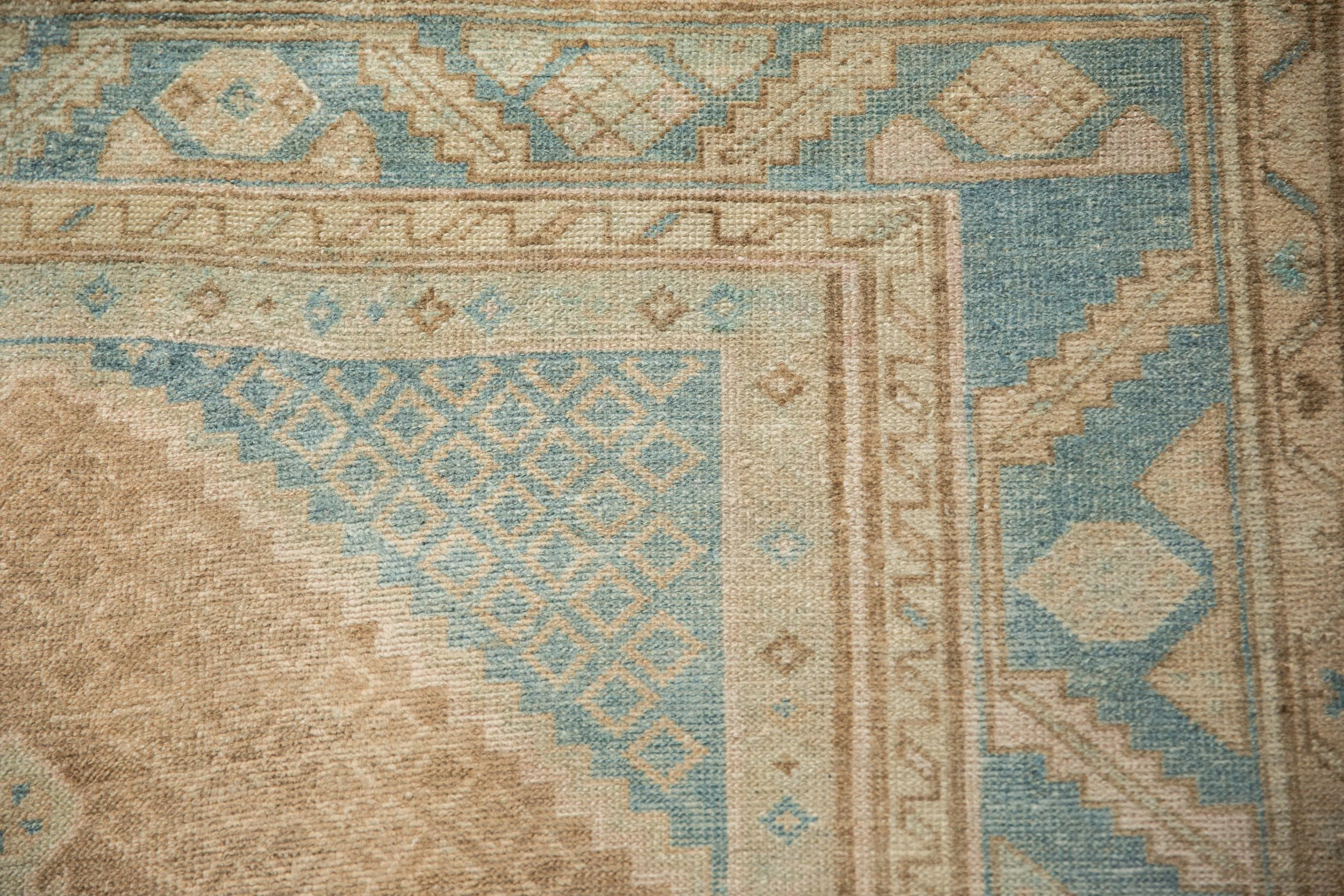 4x6.5 Vintage Distressed Hamadan Rug - Image 3