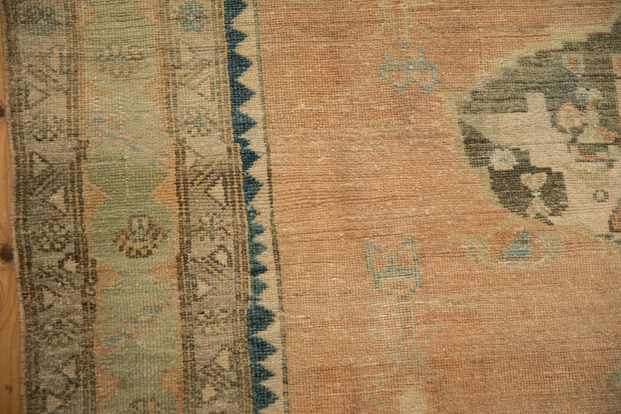 4x6.5 Vintage Distressed Hamadan Rug - Image 11