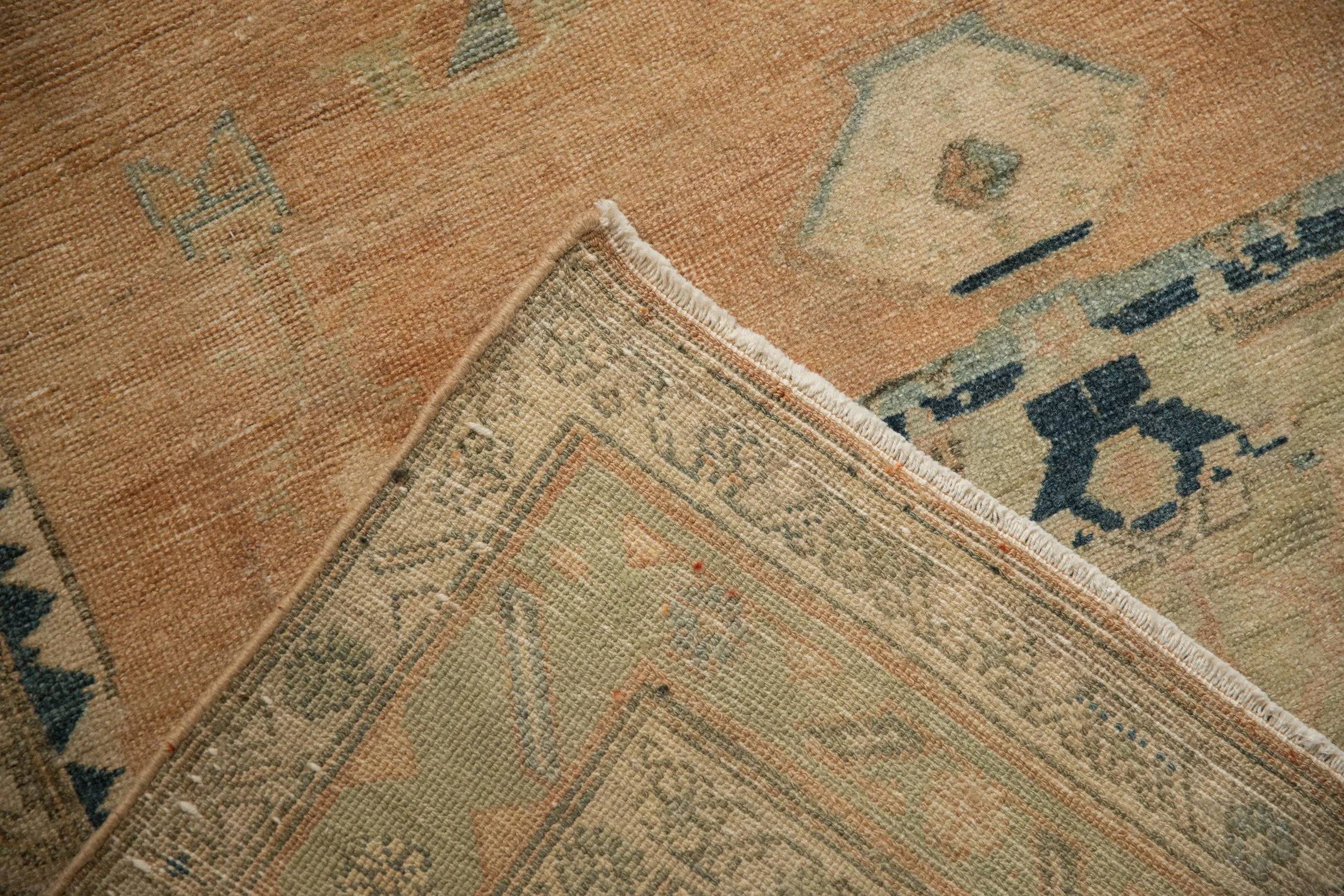 4x6.5 Vintage Distressed Hamadan Rug - Image 14