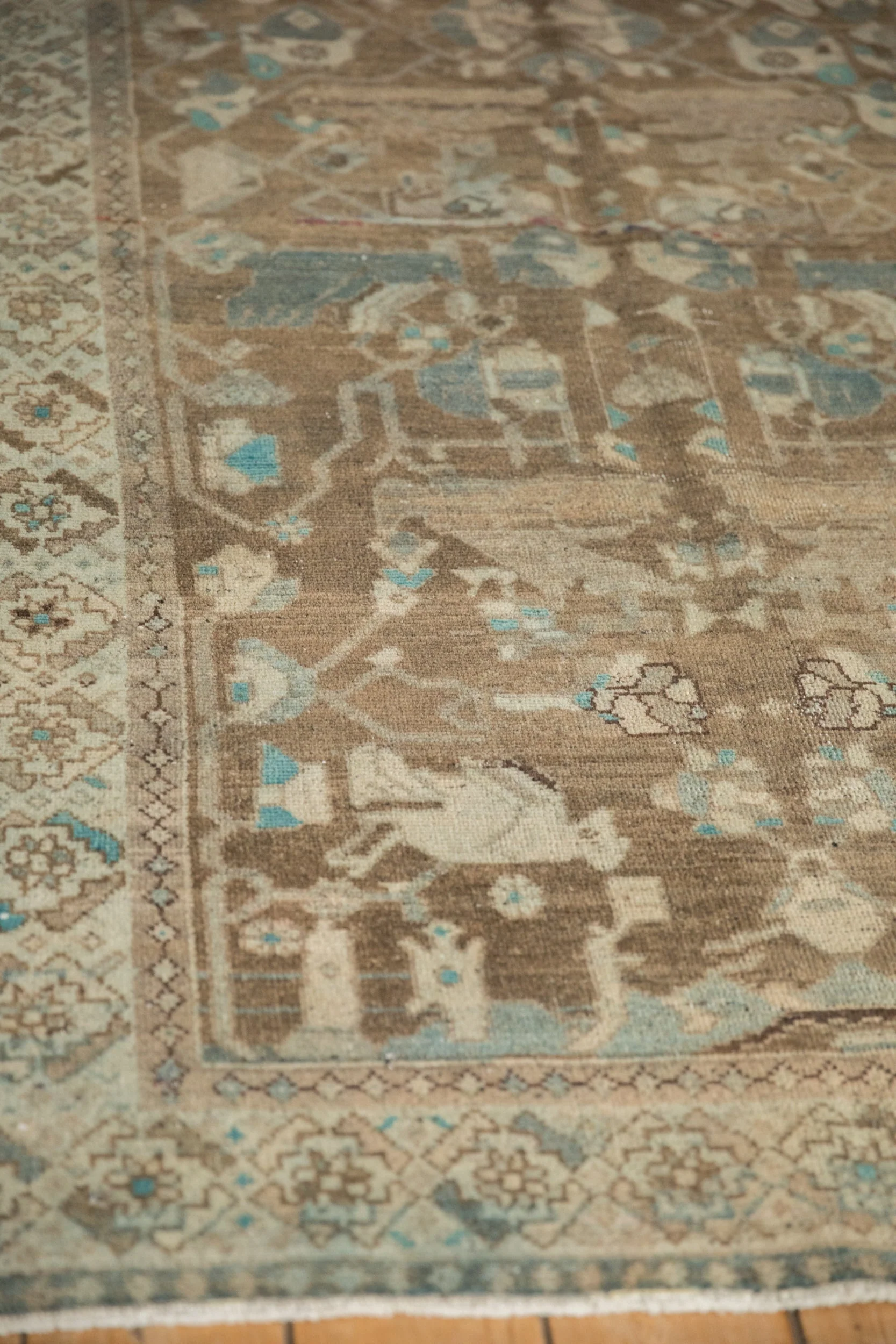 4x6.5 Vintage Distressed Hamadan Rug - Image 5