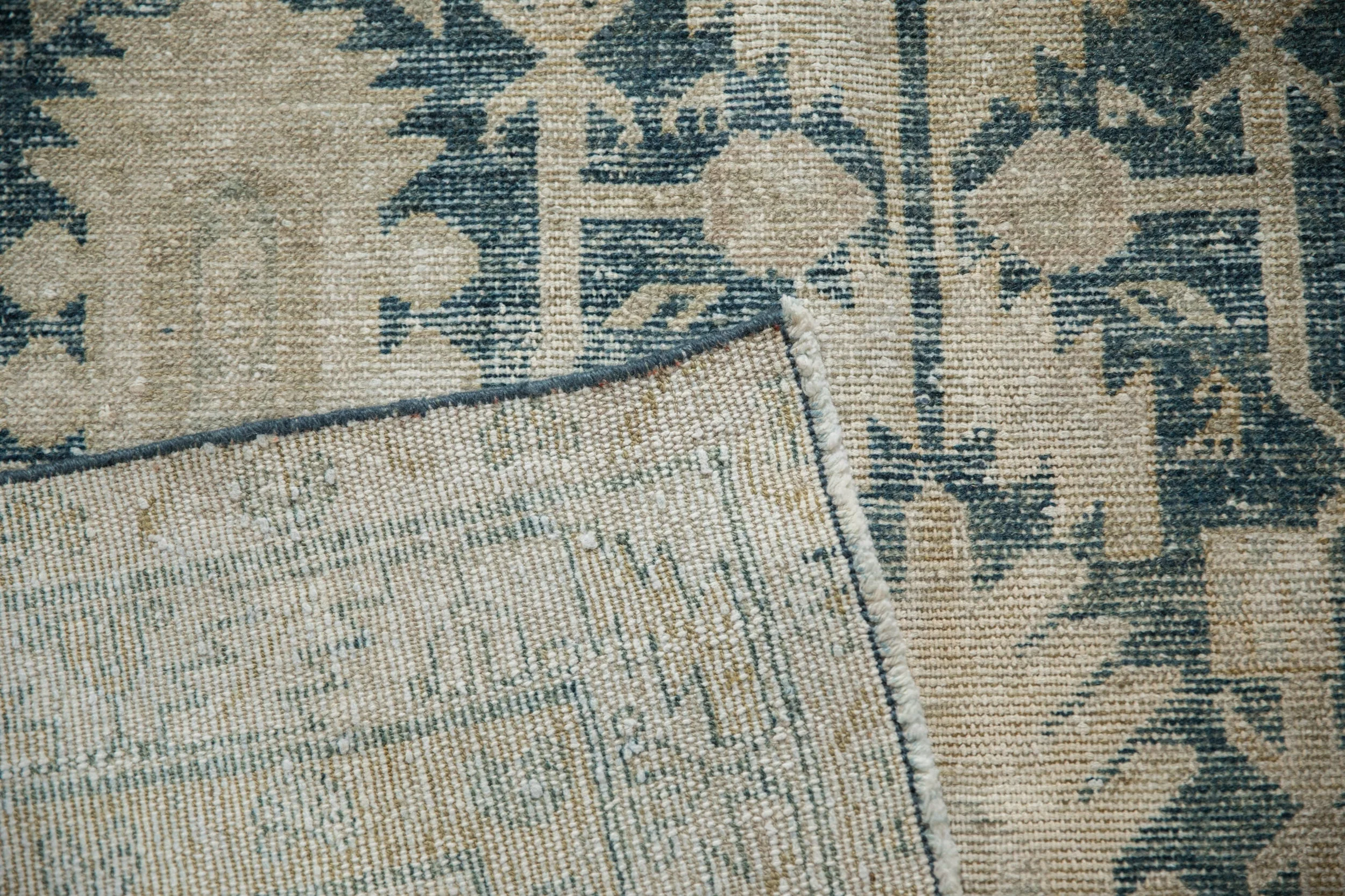 4x6.5 Vintage Distressed Hamadan Rug - Image 12