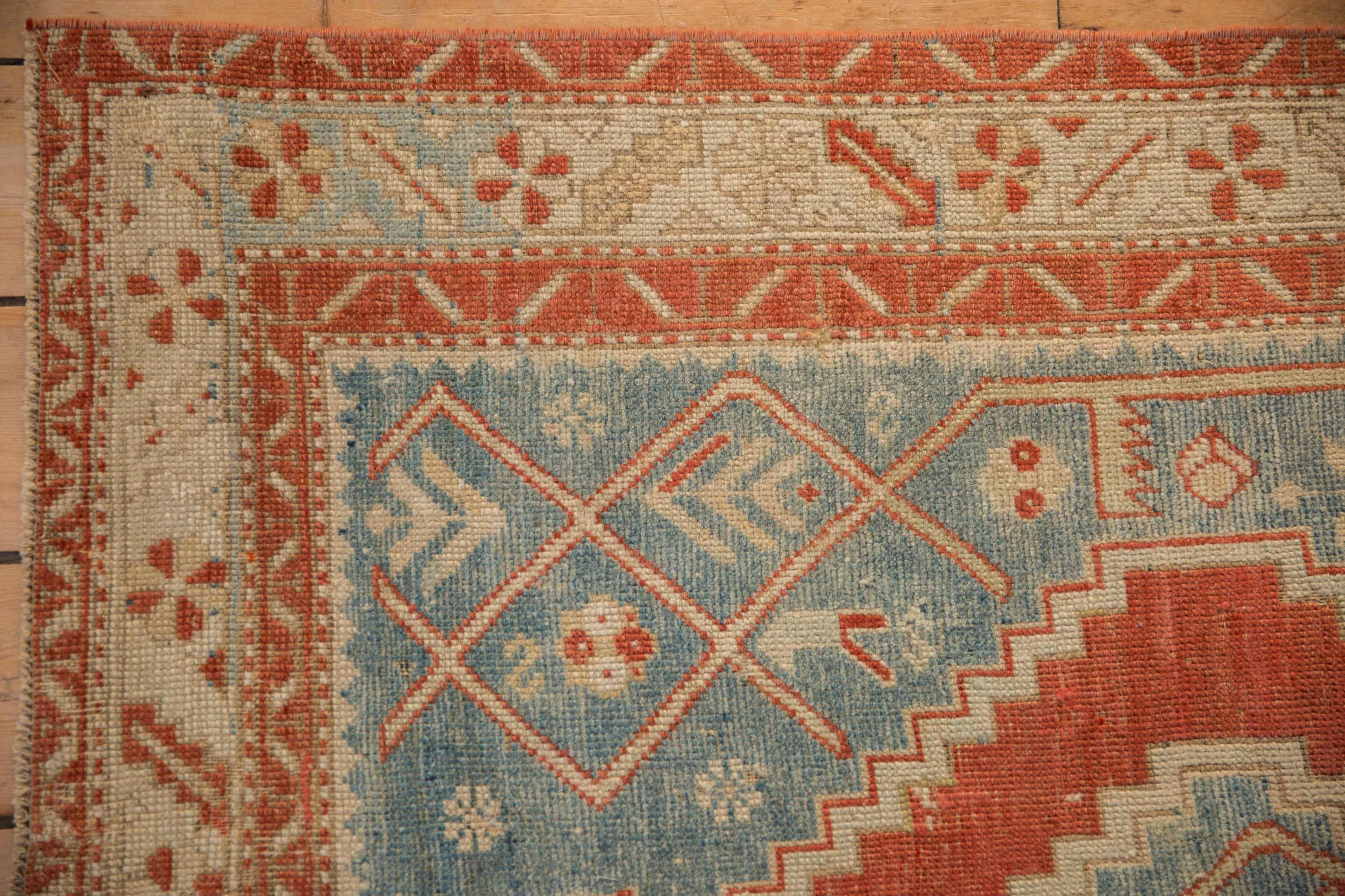 4x6.5 Vintage Distressed Karabagh Rug - Image 3
