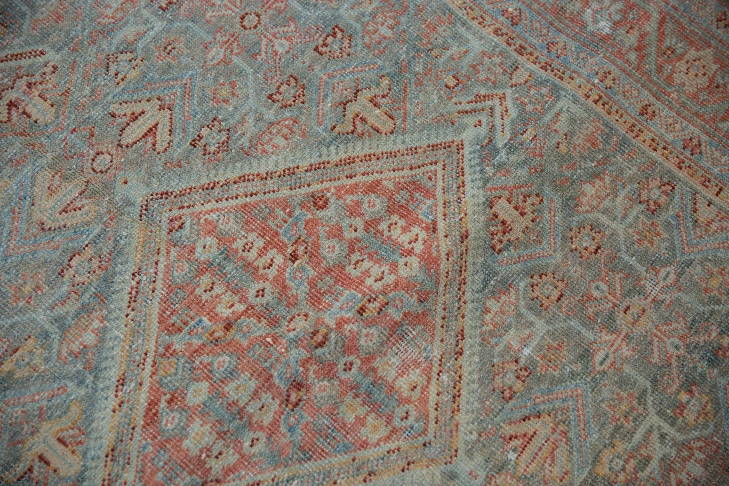 4x6.5 Vintage Distressed Mahal Rug - Image 11