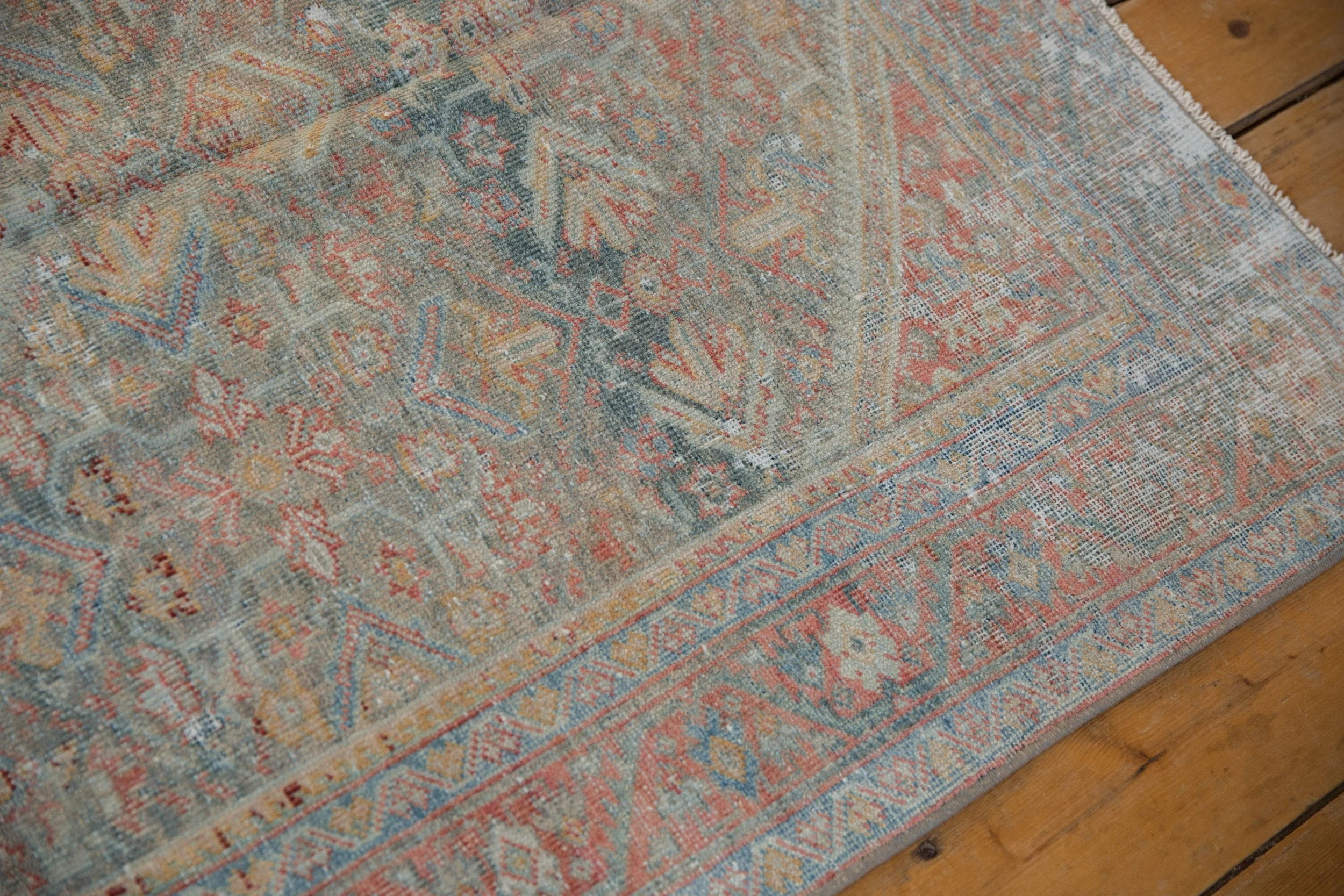 4x6.5 Vintage Distressed Mahal Rug - Image 6