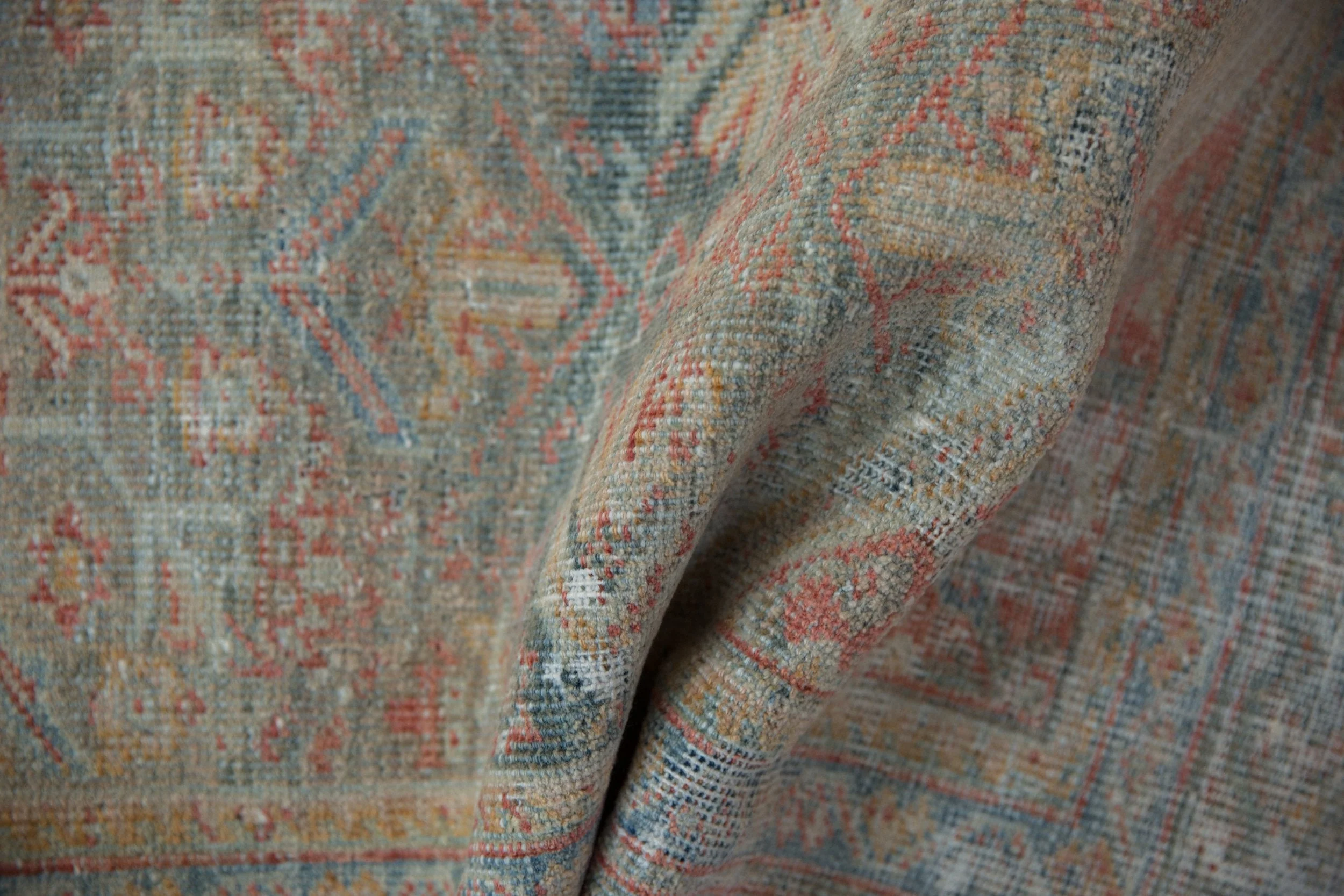 4x6.5 Vintage Distressed Mahal Rug - Image 9