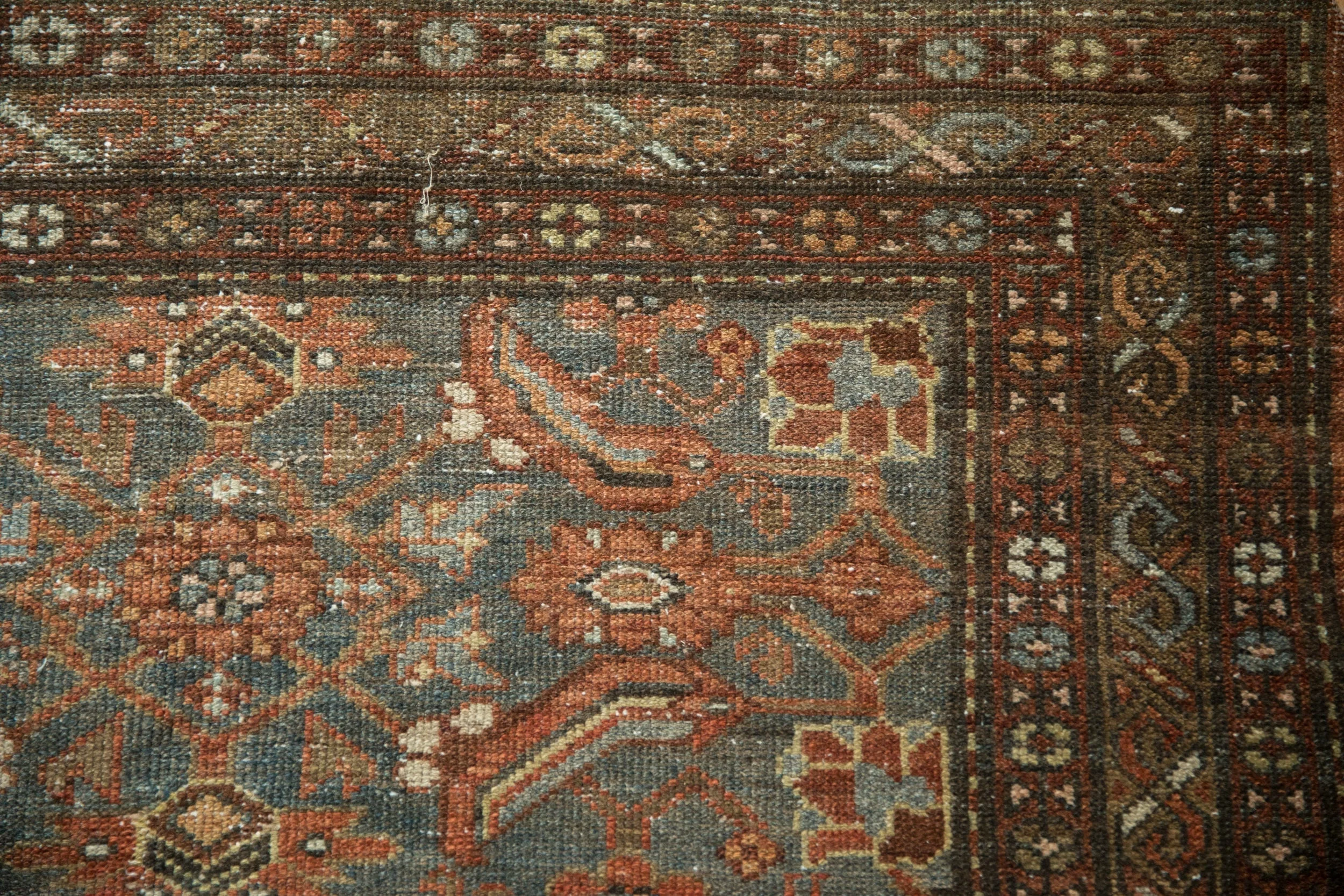 4x6.5 Vintage Distressed Malayer Rug - Image 3