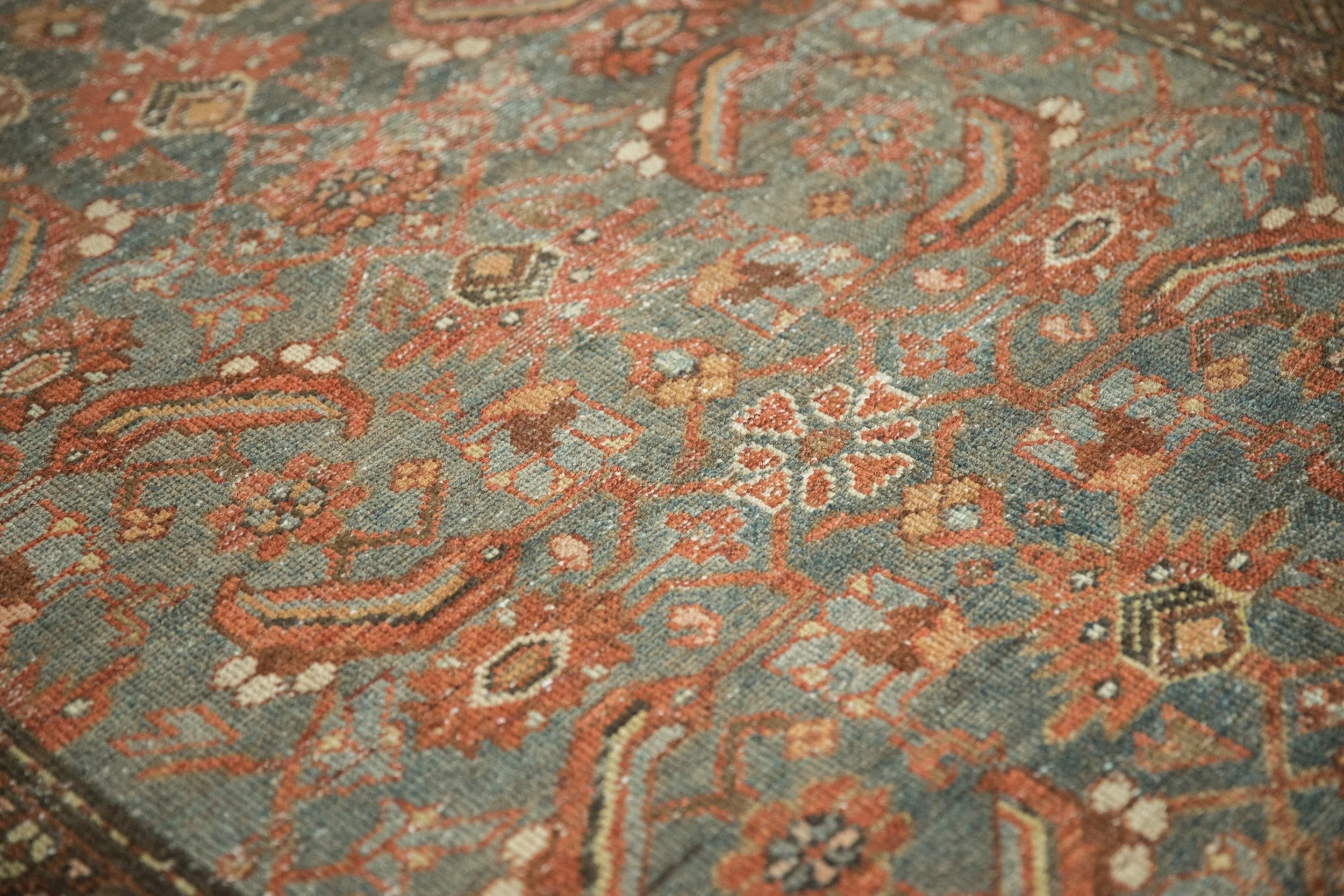 4x6.5 Vintage Distressed Malayer Rug - Image 5
