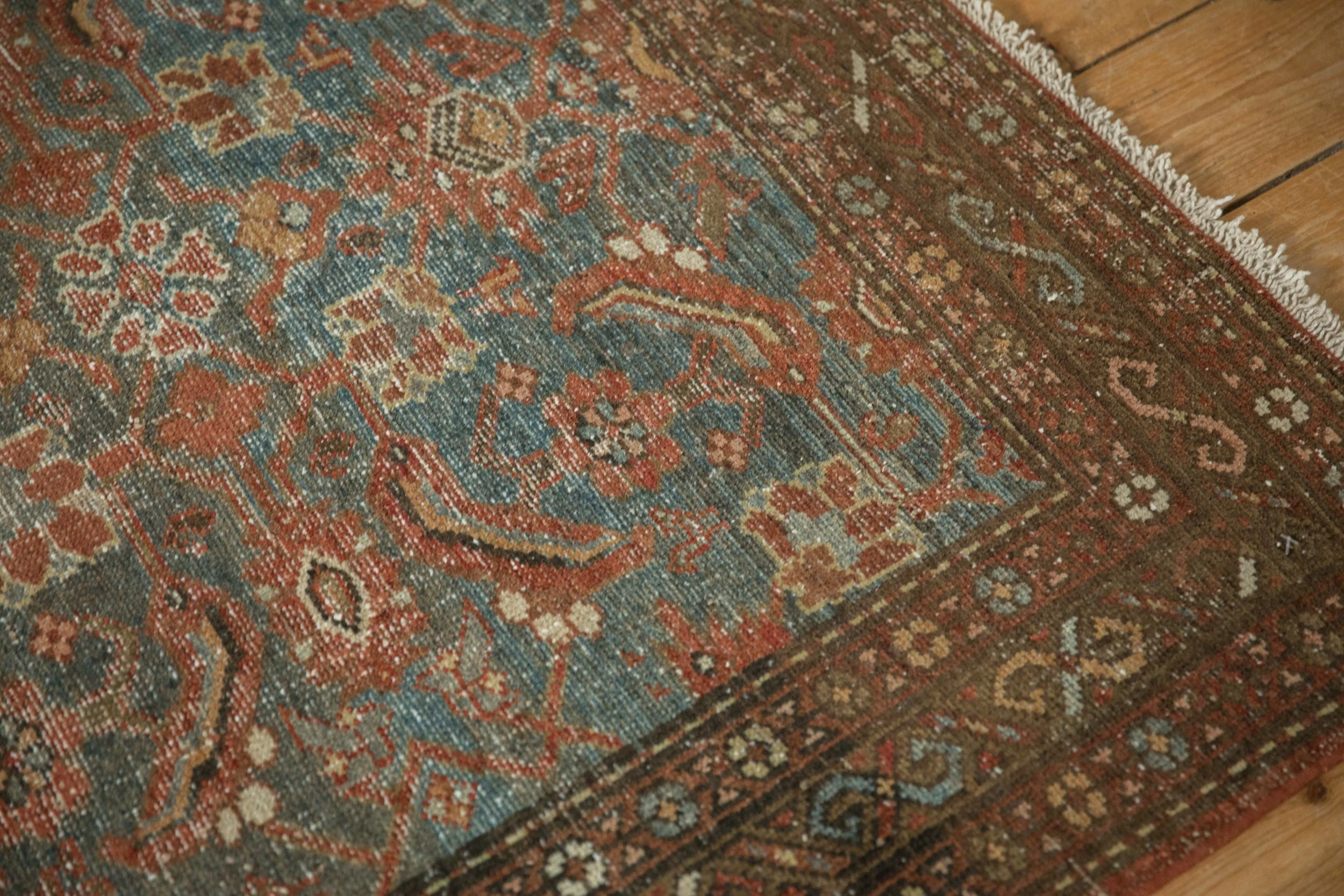 4x6.5 Vintage Distressed Malayer Rug - Image 7