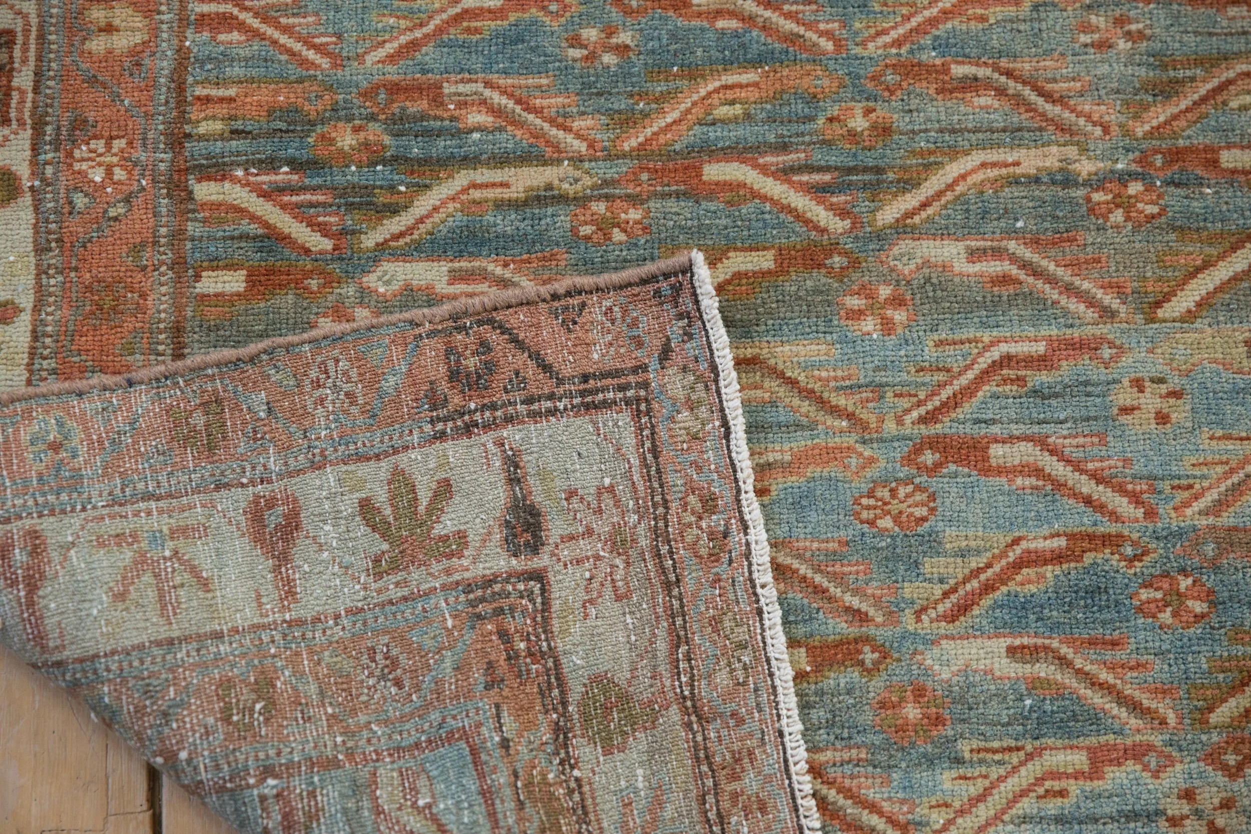4x6.5 Vintage Distressed Malayer Rug - Image 11