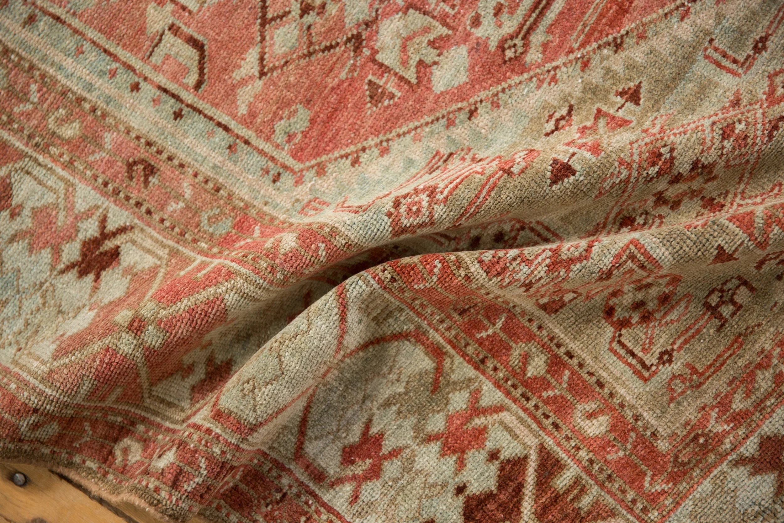 4x6.5 Vintage Distressed Malayer Rug - Image 10