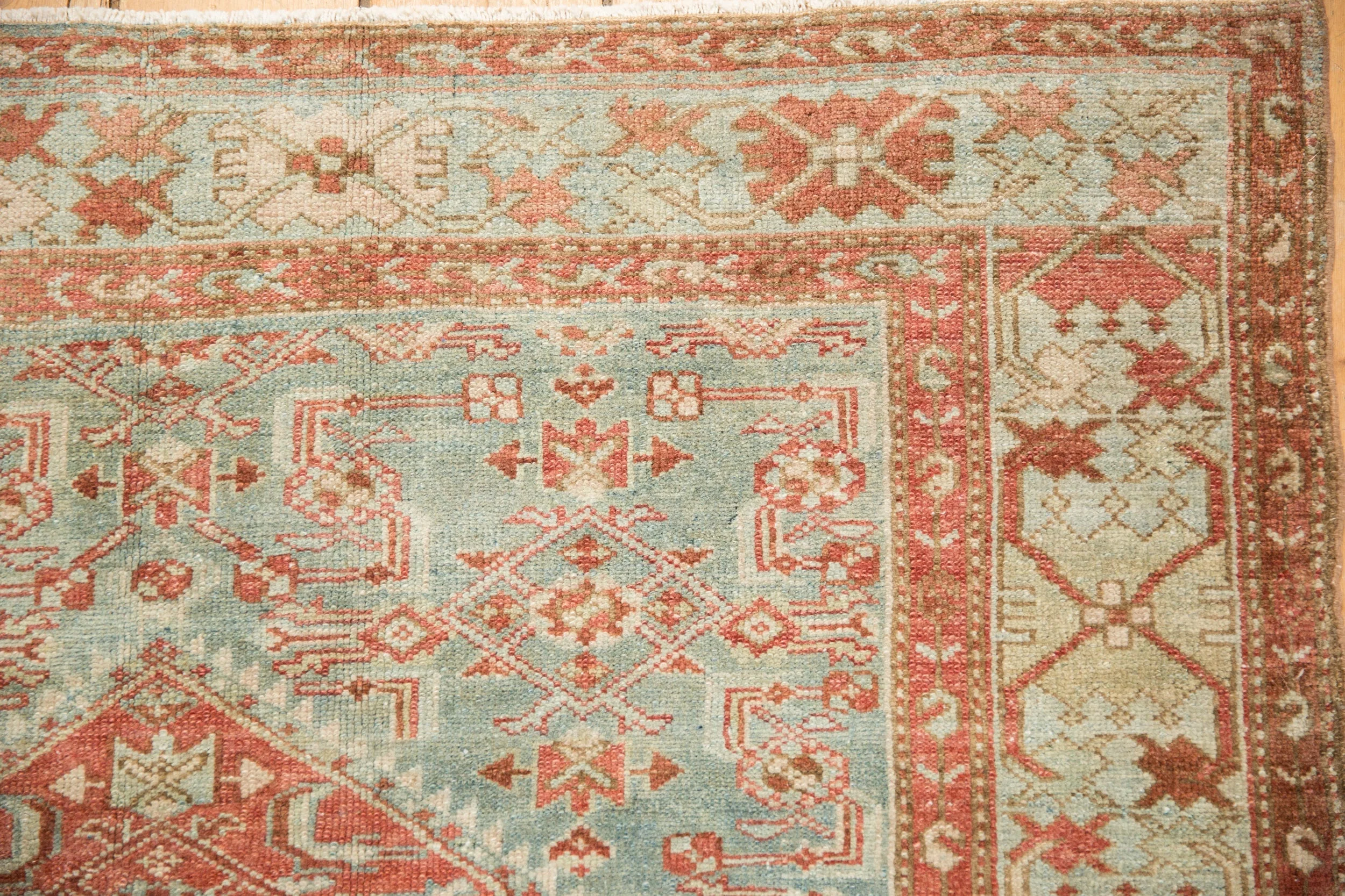 4x6.5 Vintage Distressed Malayer Rug - Image 3