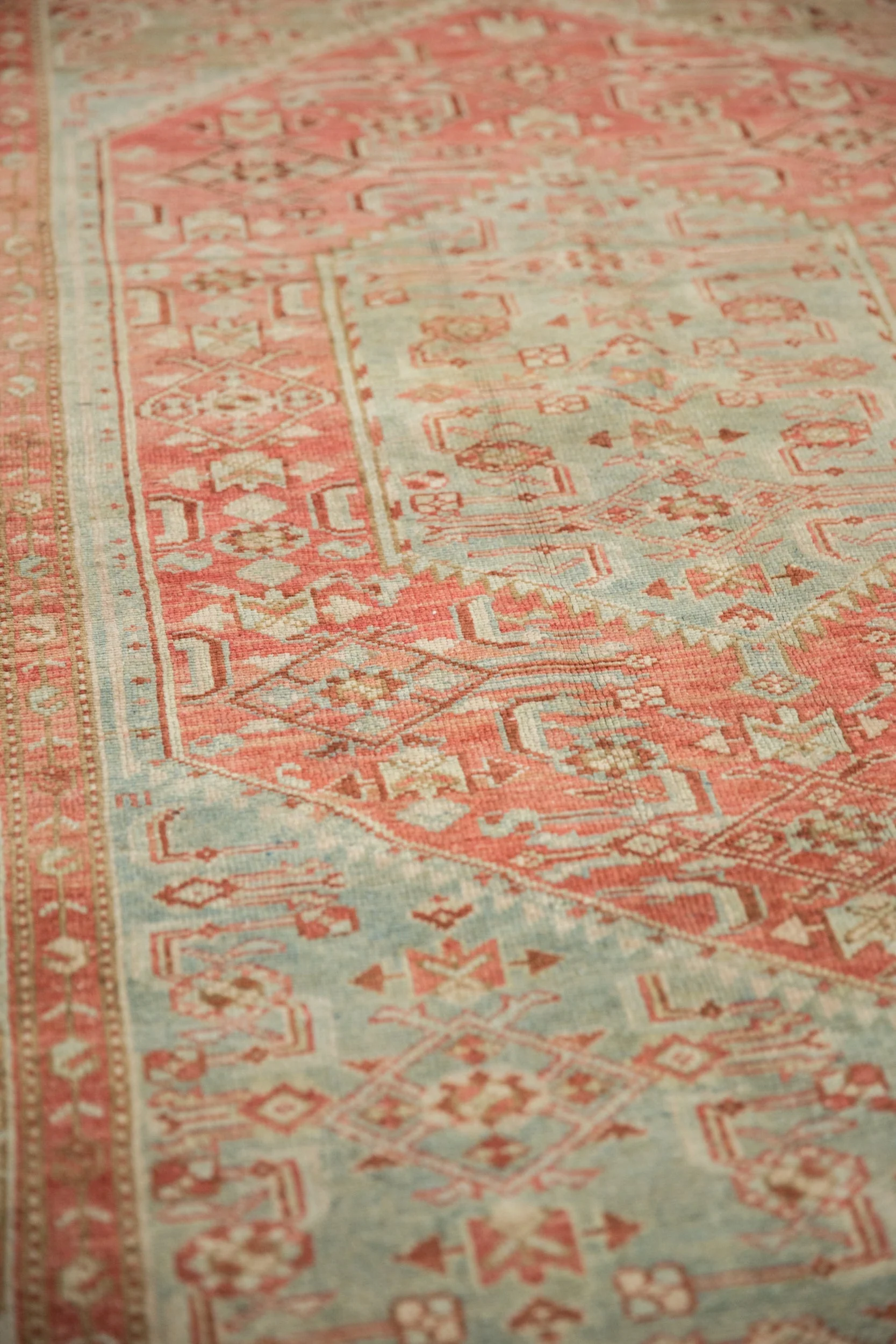 4x6.5 Vintage Distressed Malayer Rug - Image 5