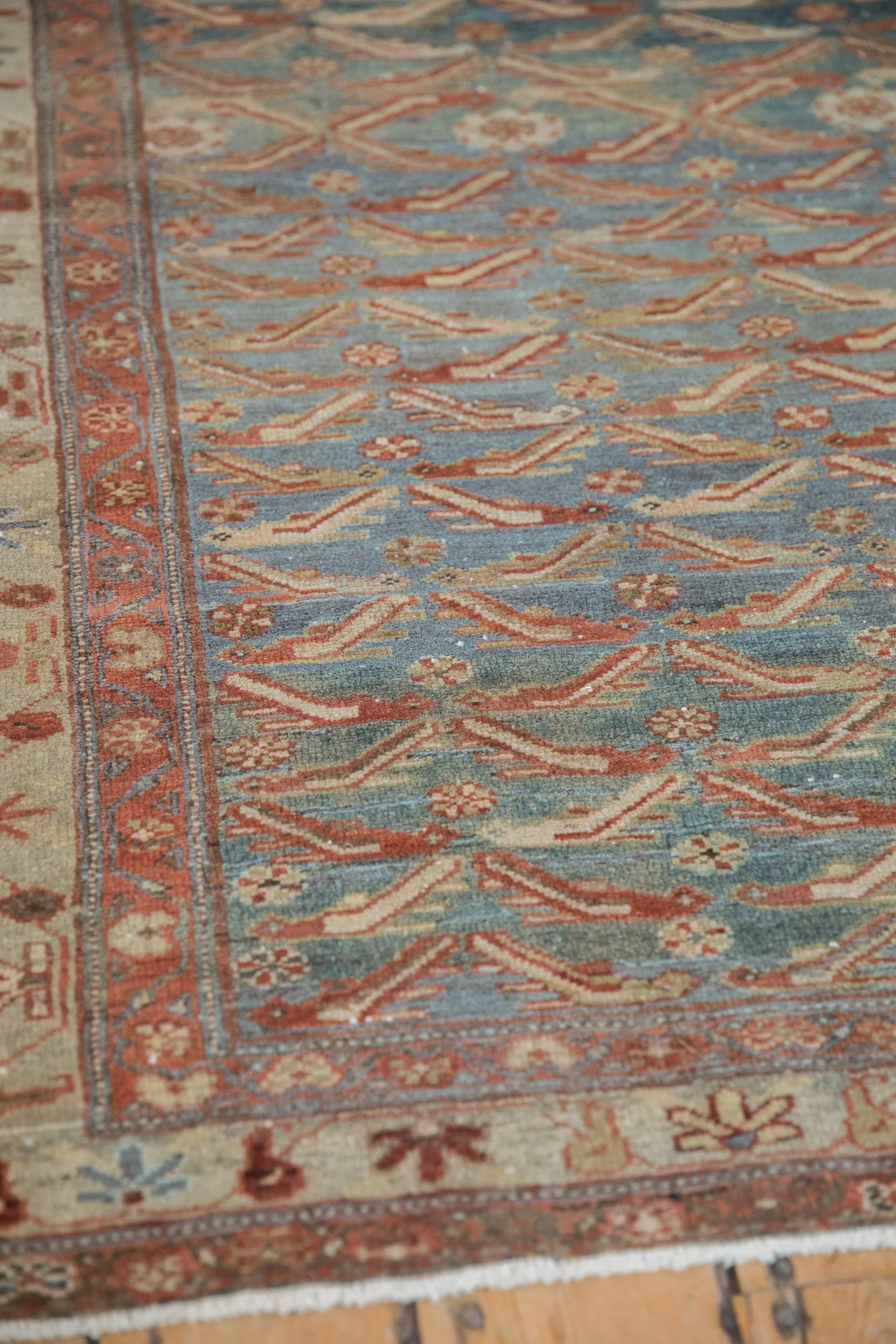 4x6.5 Vintage Distressed Malayer Rug - Image 5