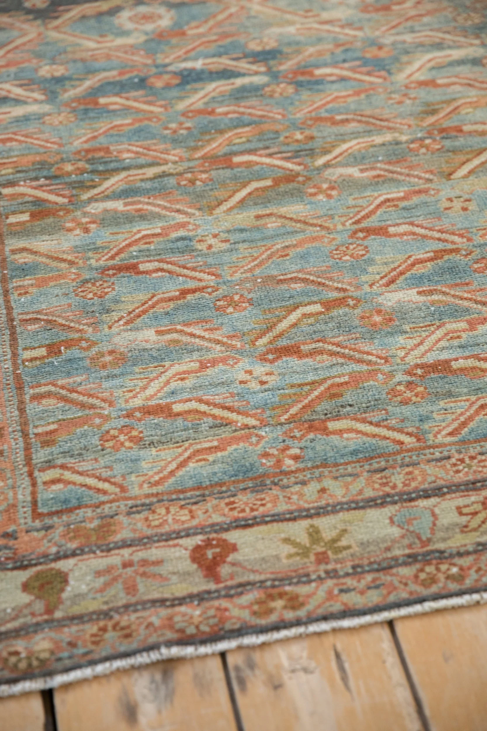 4x6.5 Vintage Distressed Malayer Rug - Image 8