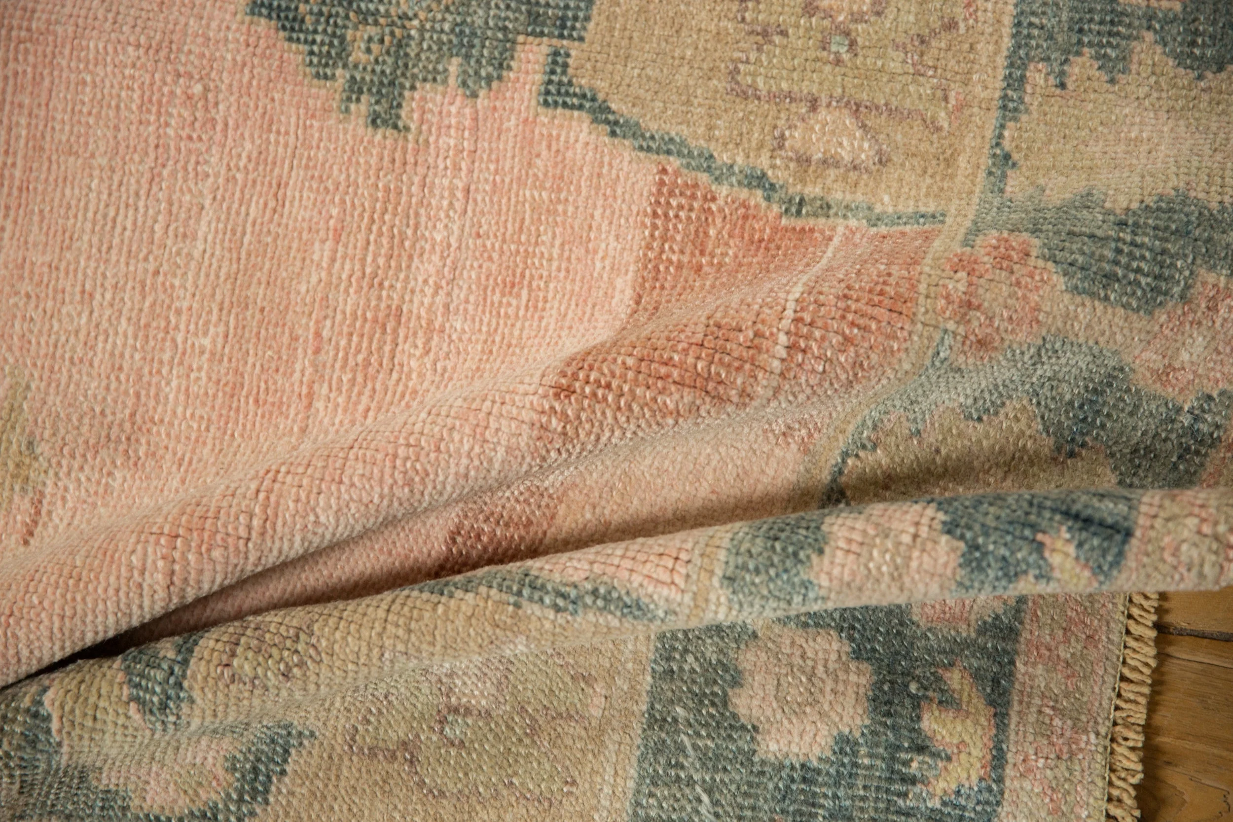 4x6.5 Vintage Distressed Oushak Rug - Image 10