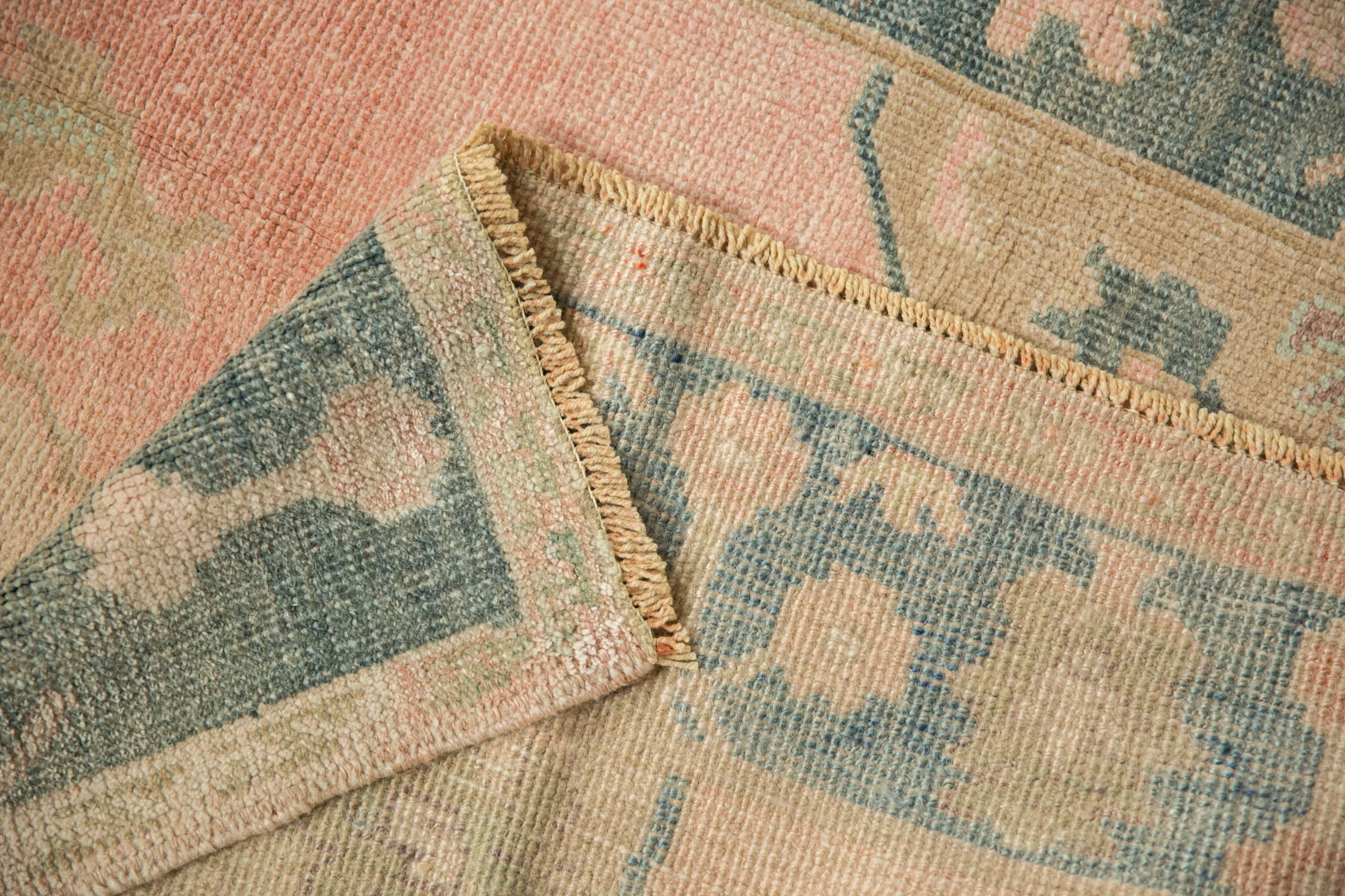 4x6.5 Vintage Distressed Oushak Rug - Image 11
